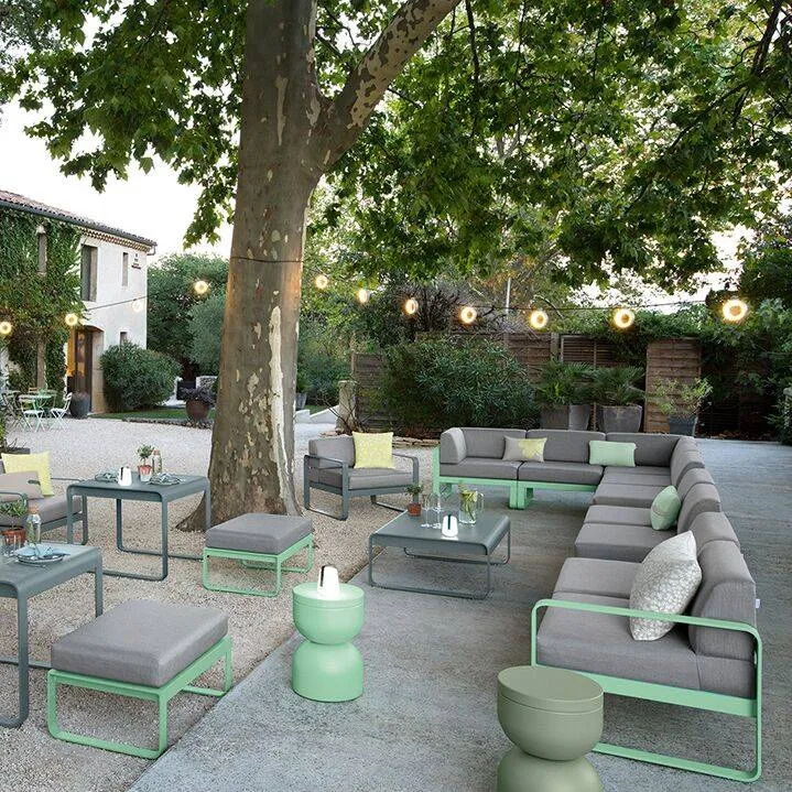 Illustration numéro 2 du produit Fauteuil Bellevie Gris Flanelle en Aluminium