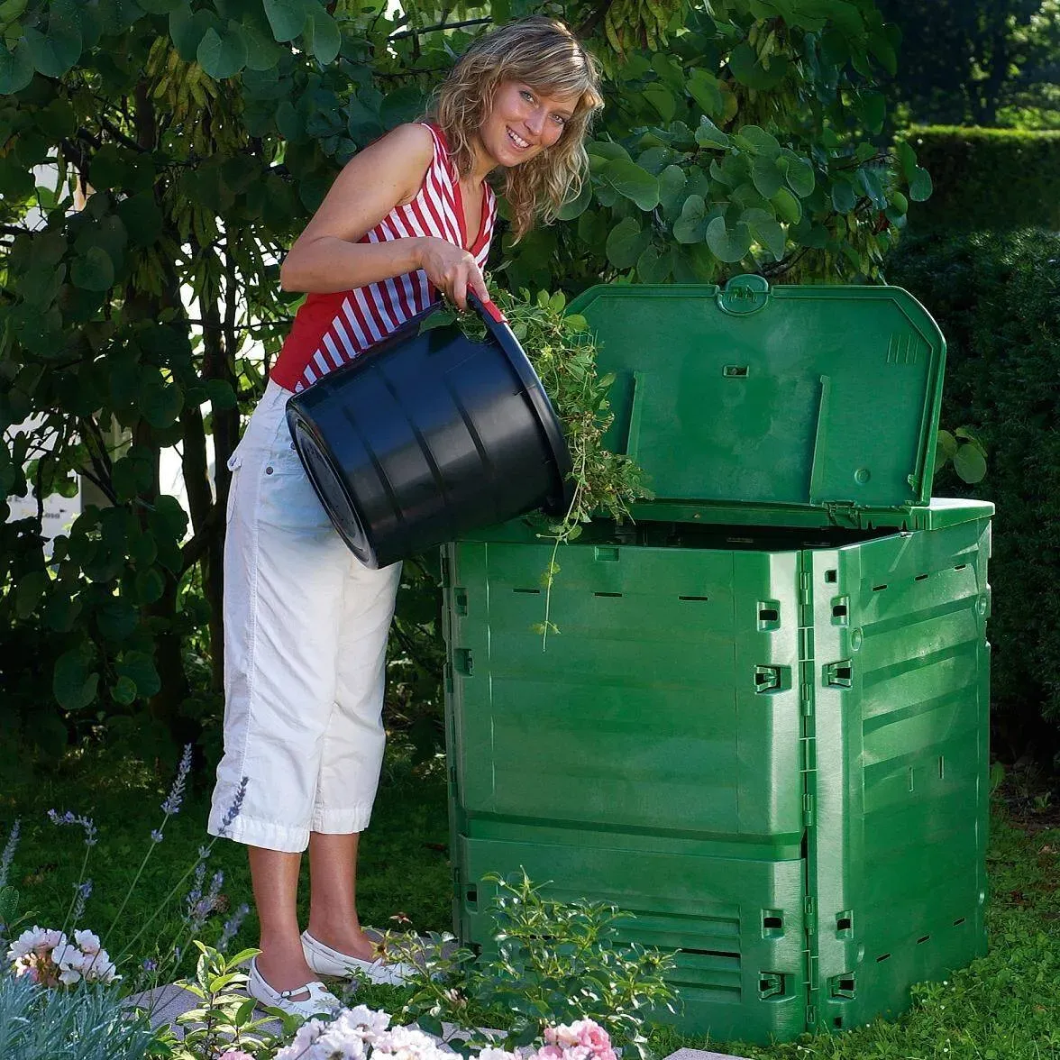 Illustration numéro 2 du produit Composteur 600L vert, Thermo Kings