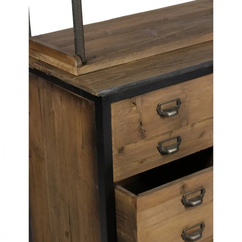 Illustration numéro 2 du produit Bibliothèque Industrielle à Tiroirs Moissac Large