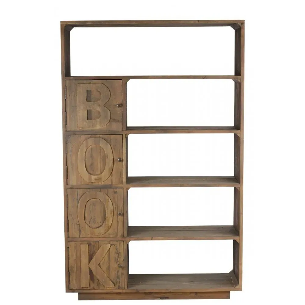 Illustration numéro 2 du produit Bibliothèque Luna  en Bois Style Industriel