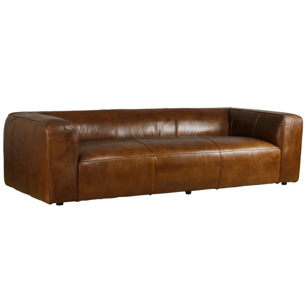 Illustration numéro 2 du produit Canapé 4 Places en Cuir Exeter Vintage