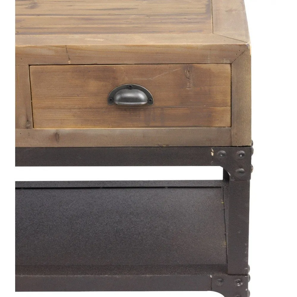 Illustration numéro 2 du produit Meuble TV Industrielle 4 Tiroirs Sullivan