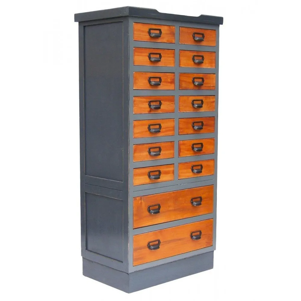 Illustration numéro 2 du produit Meuble à tiroirs Thicaire  Style Industriel