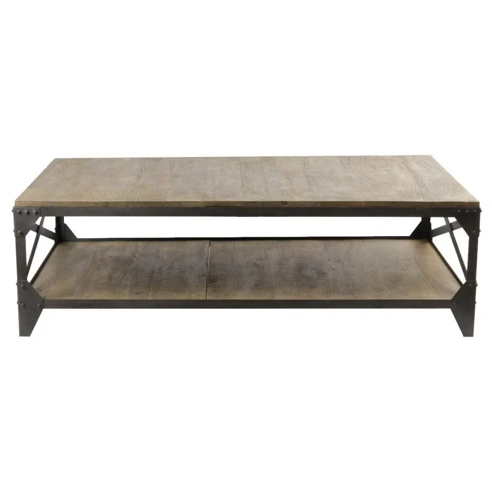 Illustration numéro 2 du produit Table basse industrielle Détroit