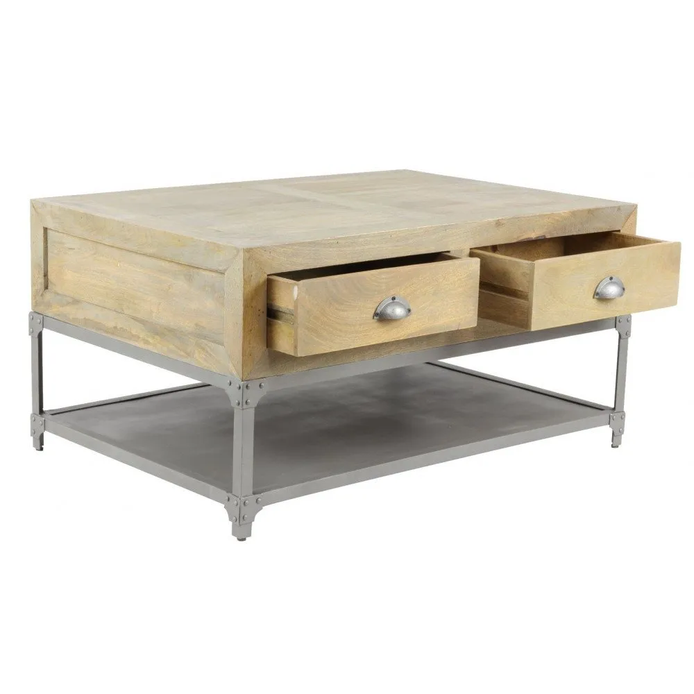 Illustration numéro 2 du produit Table basse industrielle Sullivan 100