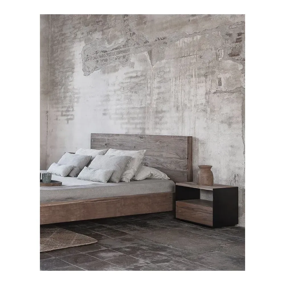 Illustration numéro 2 du produit Lit en Teck Massif Recyclé 180cm Nori