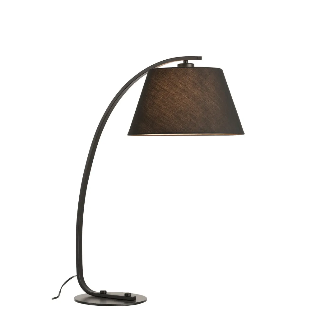 Illustration numéro 2 du produit Lampe Arrondie Metal Noir