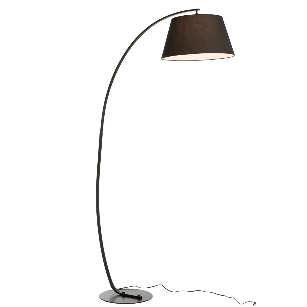 Illustration numéro 2 du produit Lampe Sur Pied Arrondie Metal Noir