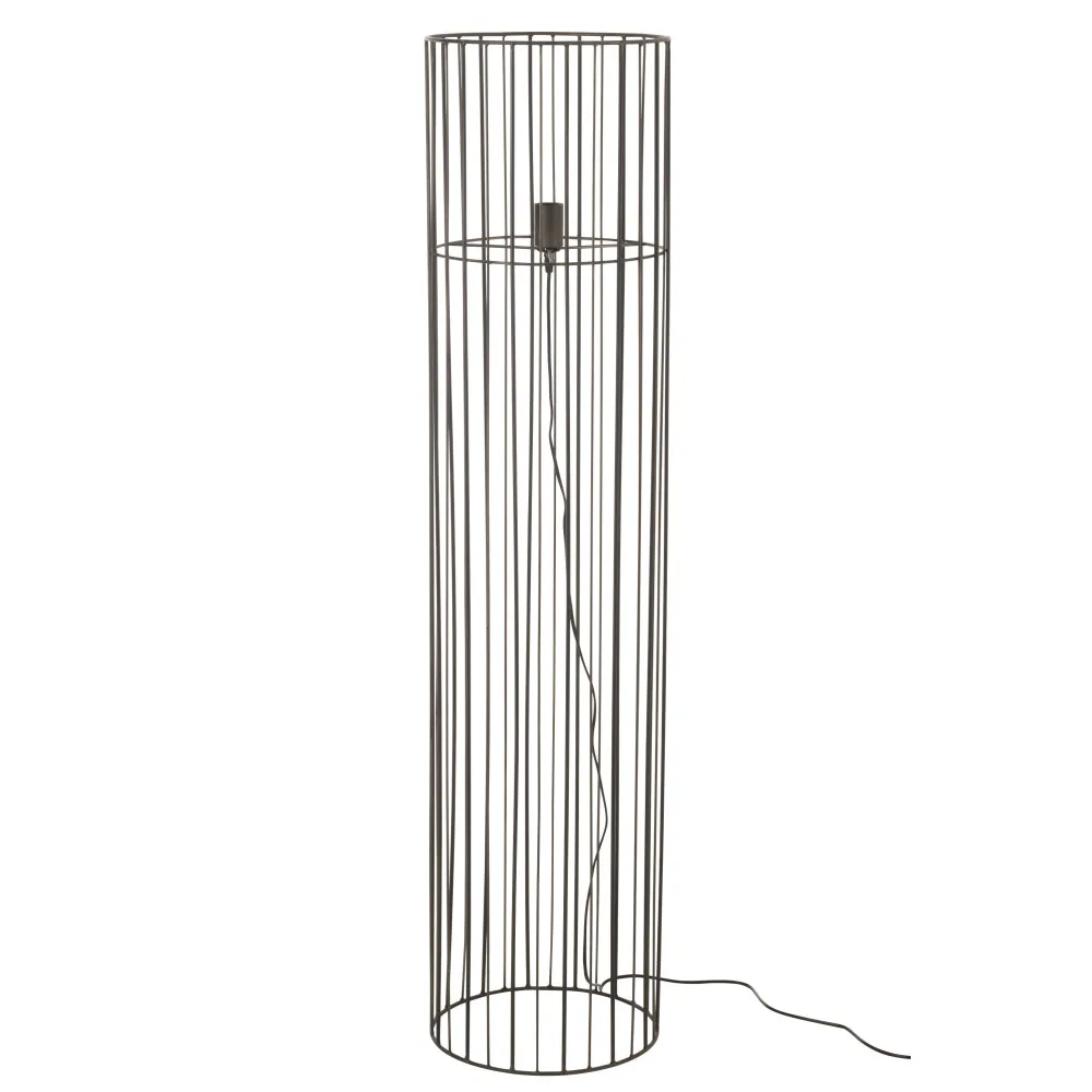 Illustration numéro 2 du produit Lampe Sur Pied Cylindre Metal Noir