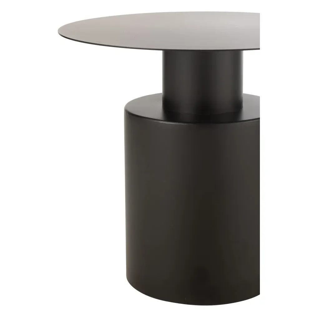 Illustration numéro 2 du produit Table Gigogne Rond Metal Noir