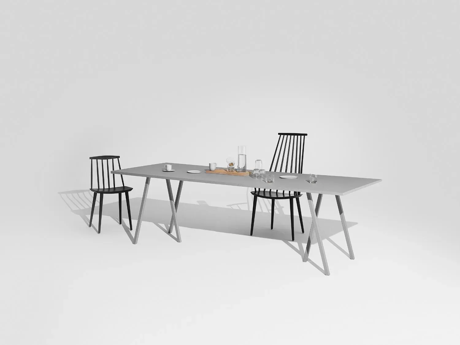 Illustration numéro 2 du produit HAY Table Loop Stand - M - noir