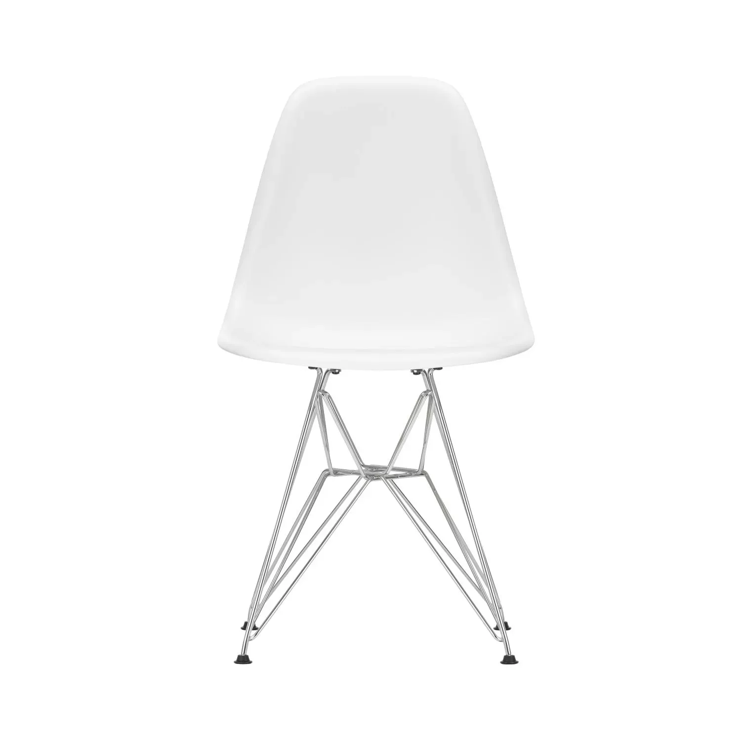 Illustration numéro 2 du produit Vitra DSR Eames Plastic Side Chair - chromé - blanc