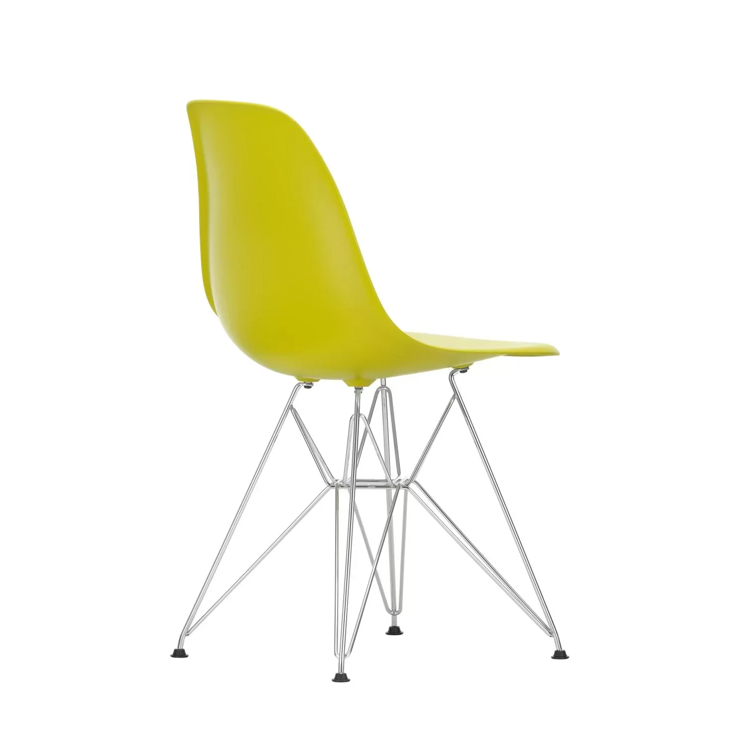 Illustration numéro 2 du produit Vitra DSR Eames Plastic Side Chair - chromé - moutarde RE