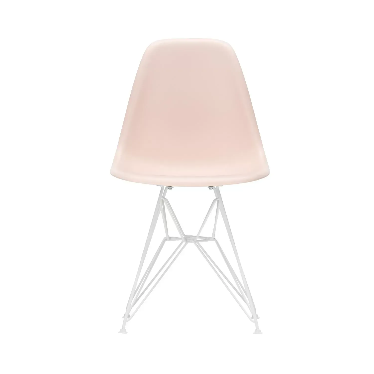 Illustration numéro 2 du produit Vitra DSR Eames Plastic Side Chair - rose doux RE - blanc - rose doux RE