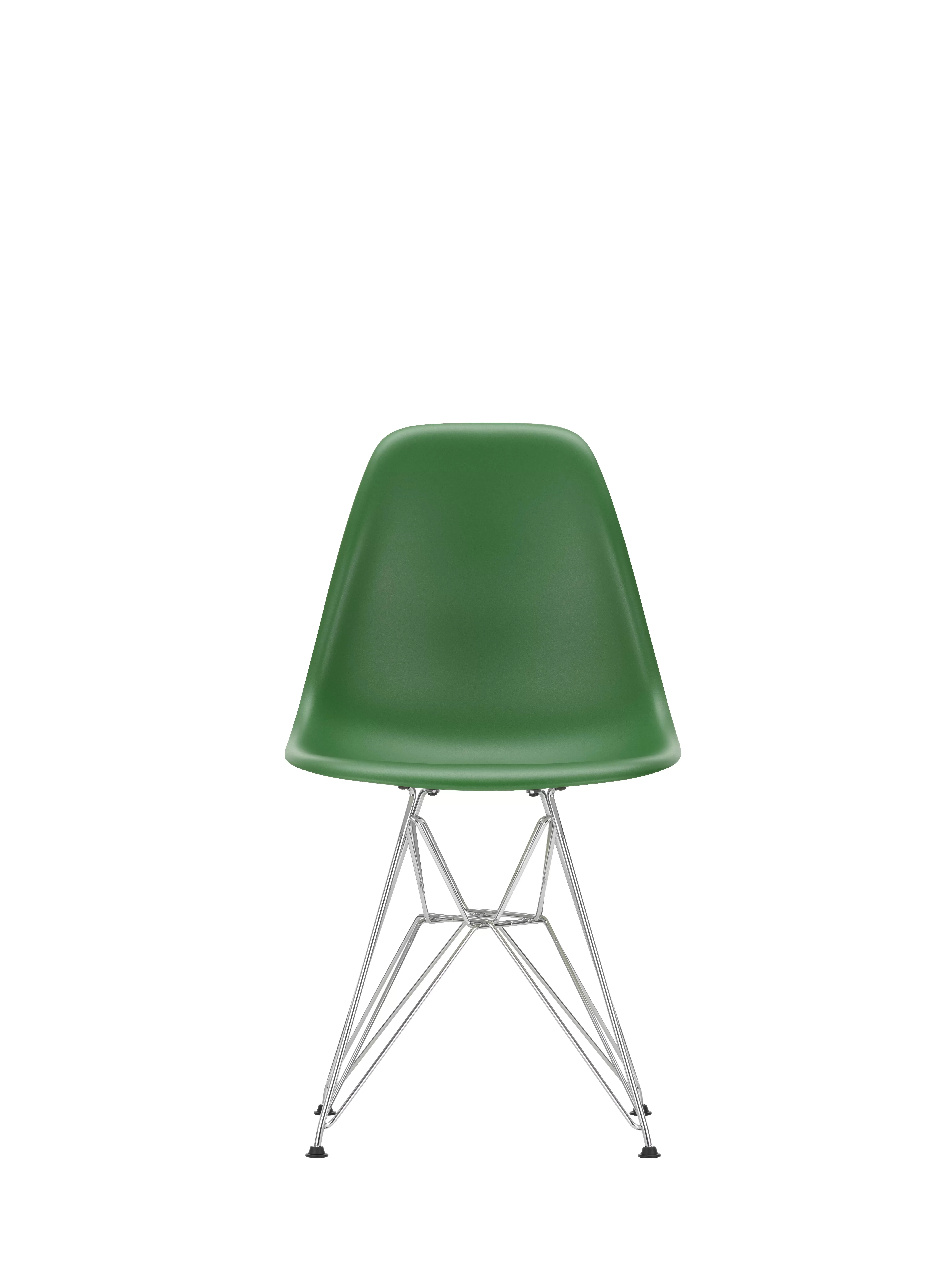 Illustration numéro 2 du produit Vitra DSR Eames Plastic Side Chair - émeraude RE - chromé