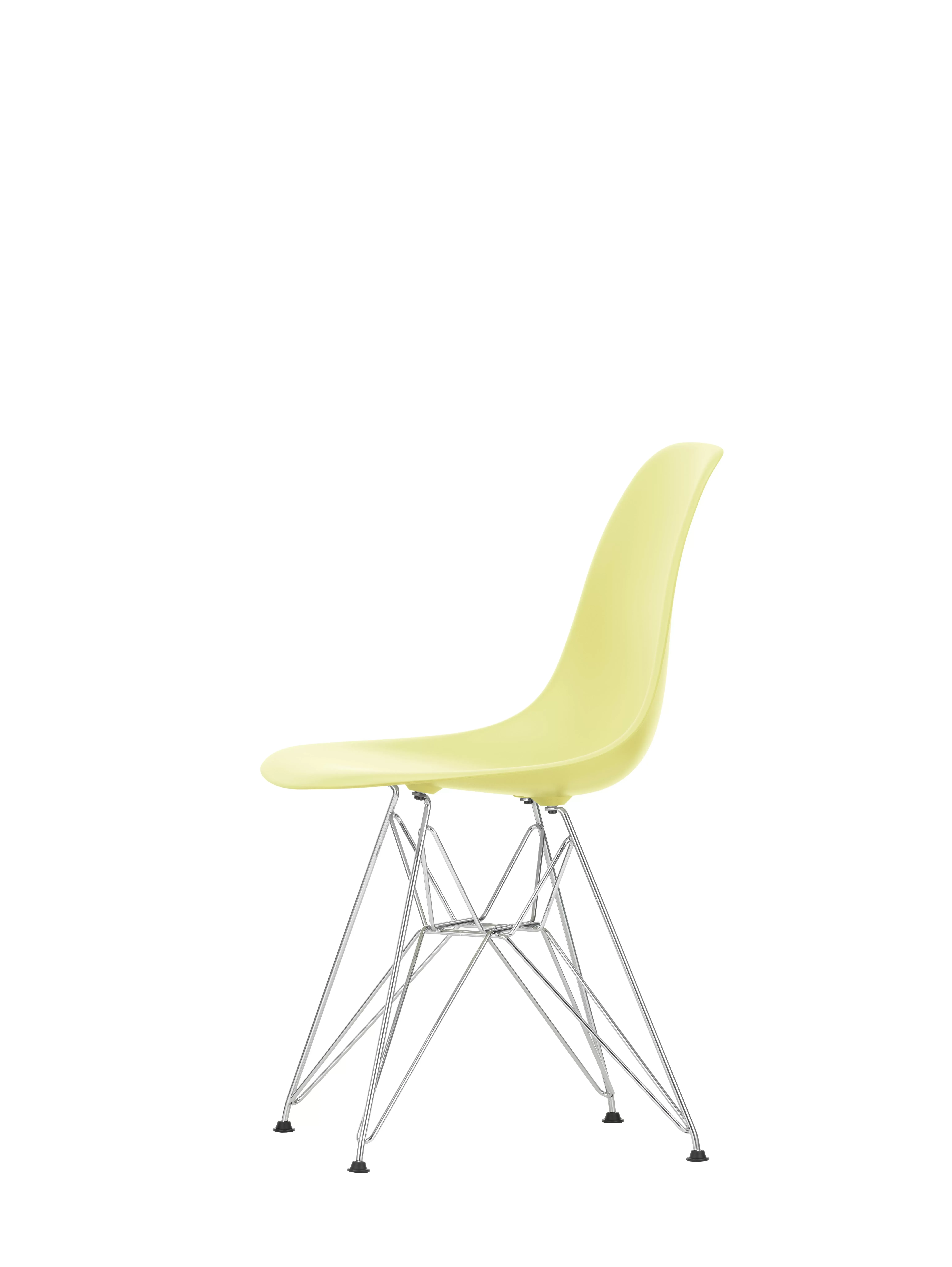 Illustration numéro 2 du produit Vitra DSR Eames Plastic Side Chair - chromé - citron RE