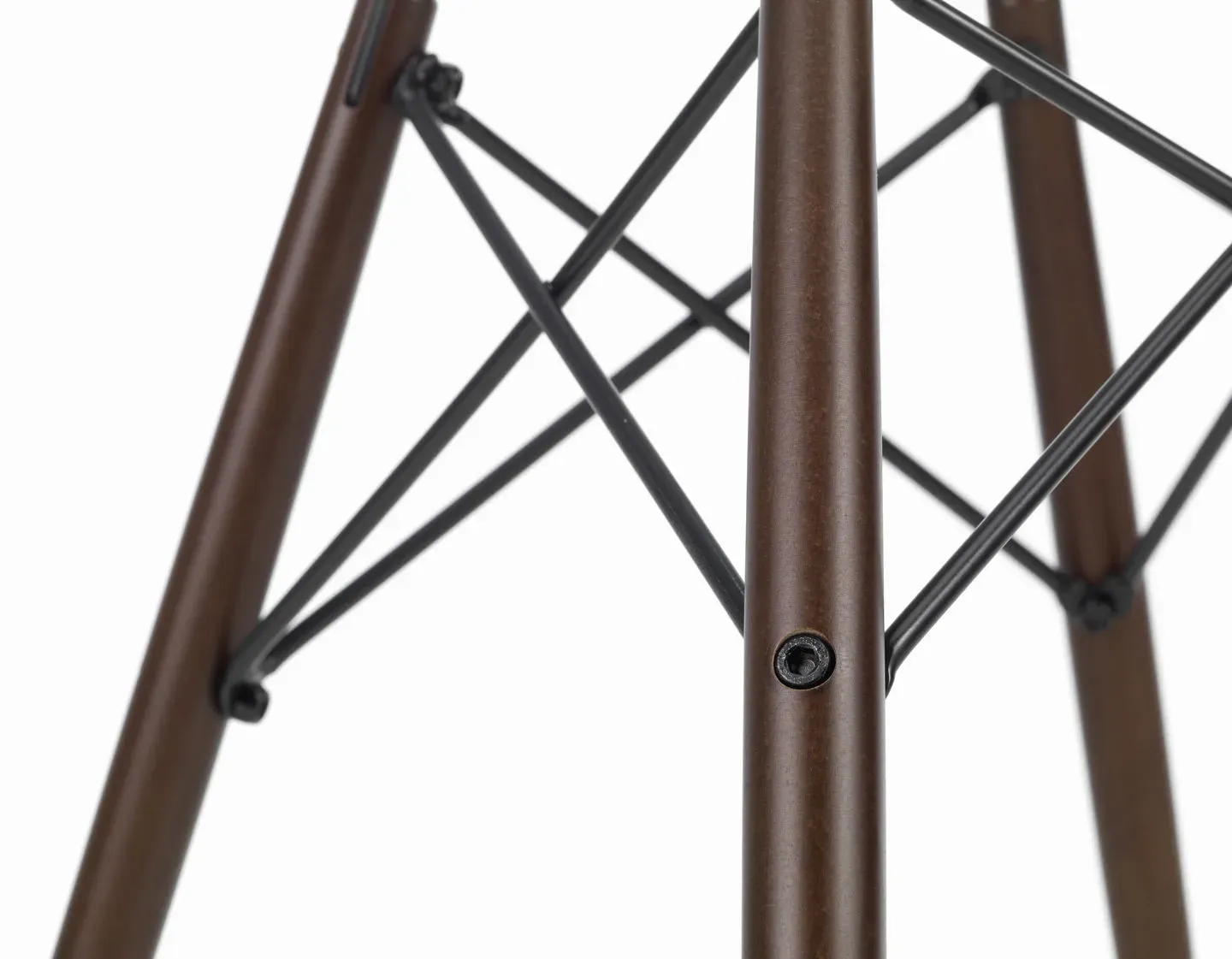 Illustration numéro 2 du produit Vitra DSW Eames Plastic Side Chair - galet RE - érable foncé