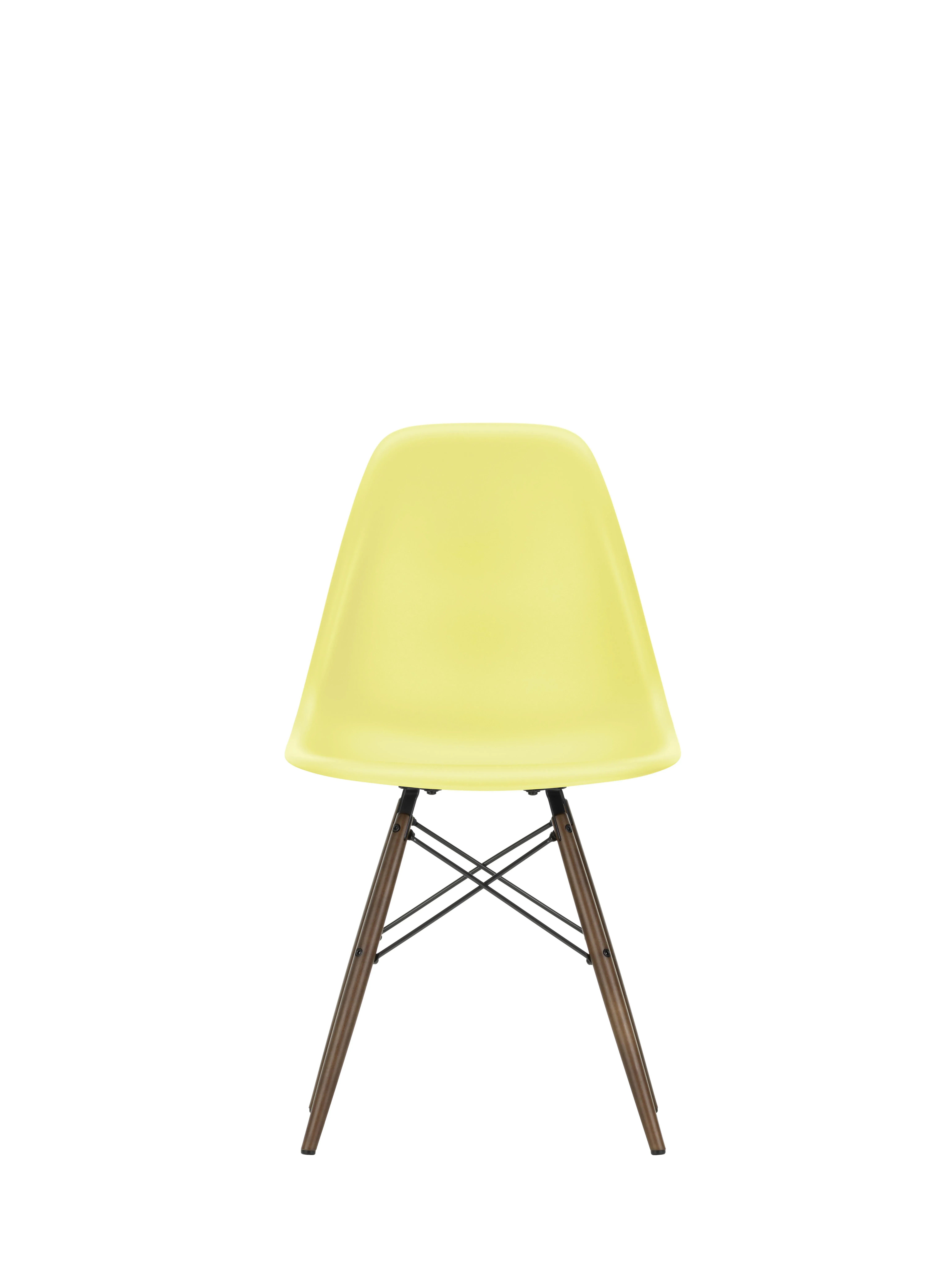 Illustration numéro 2 du produit Vitra DSW Eames Plastic Side Chair - citron RE - érable foncé
