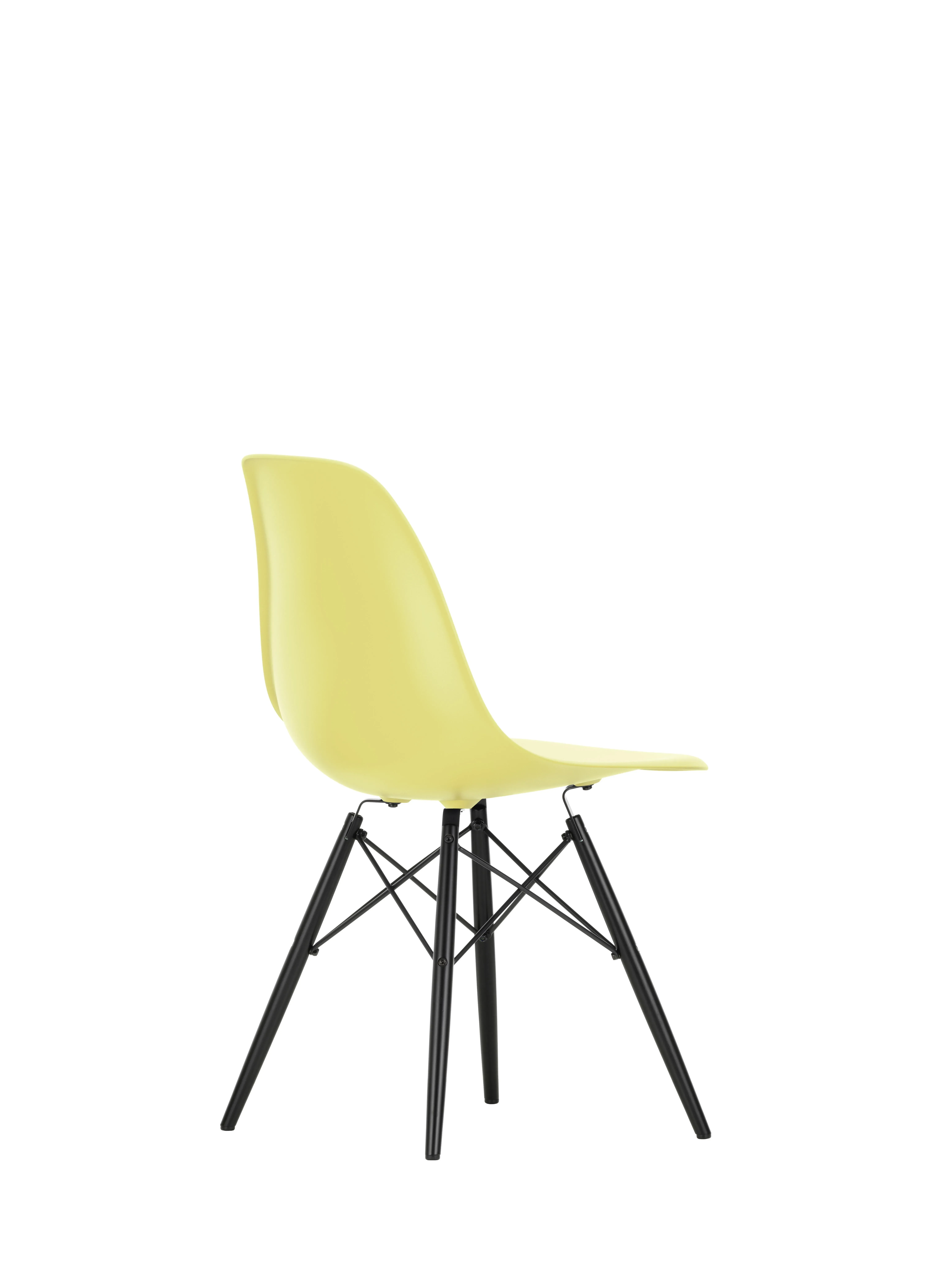 Illustration numéro 2 du produit Vitra DSW Eames Plastic Side Chair - citron RE - érable noir