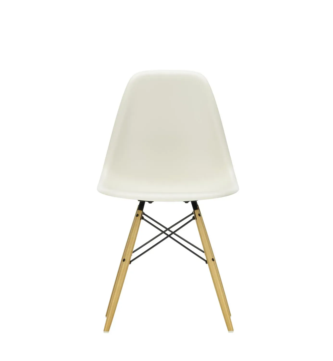 Illustration numéro 2 du produit Vitra DSW Eames Plastic Side Chair - érable jaune - galet RE