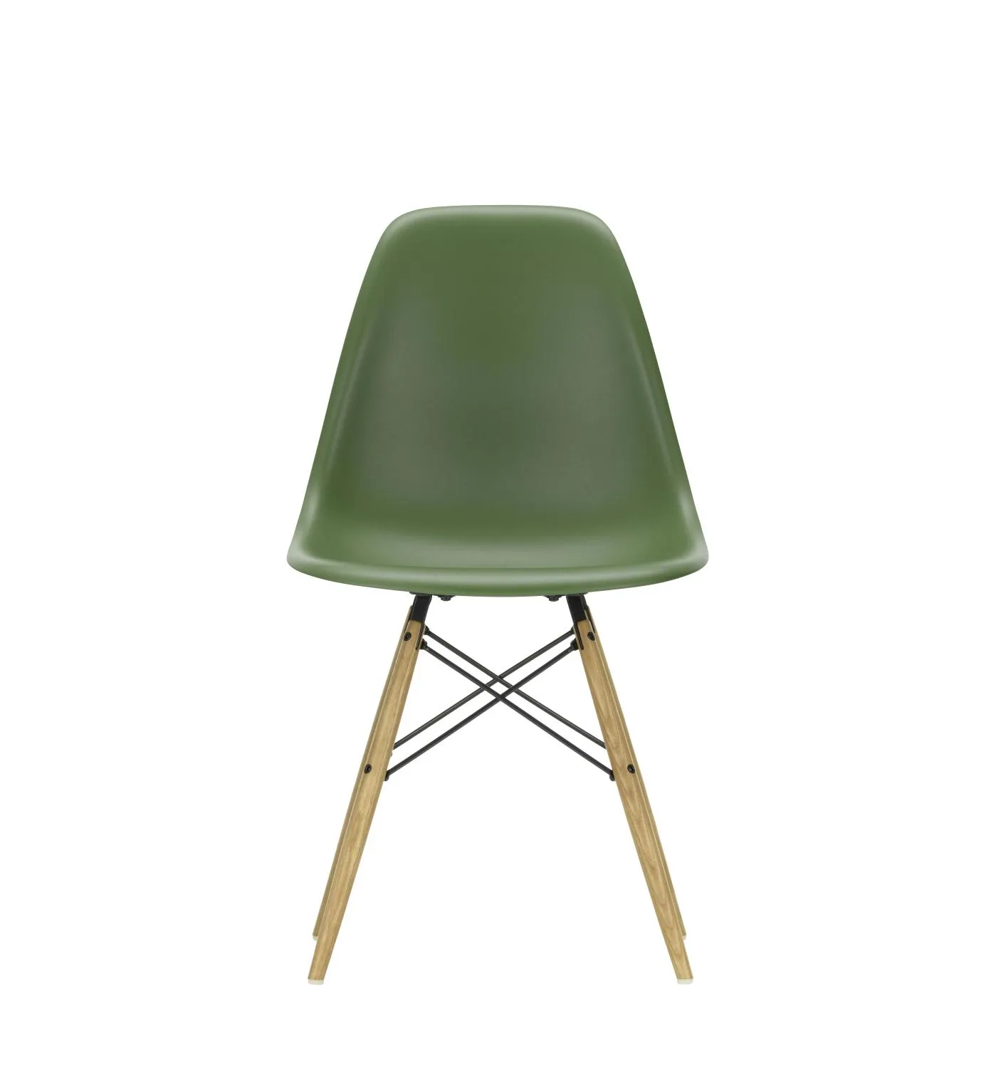 Illustration numéro 2 du produit Vitra DSW Eames Plastic Side Chair - forest RE - Frêne couleur miel