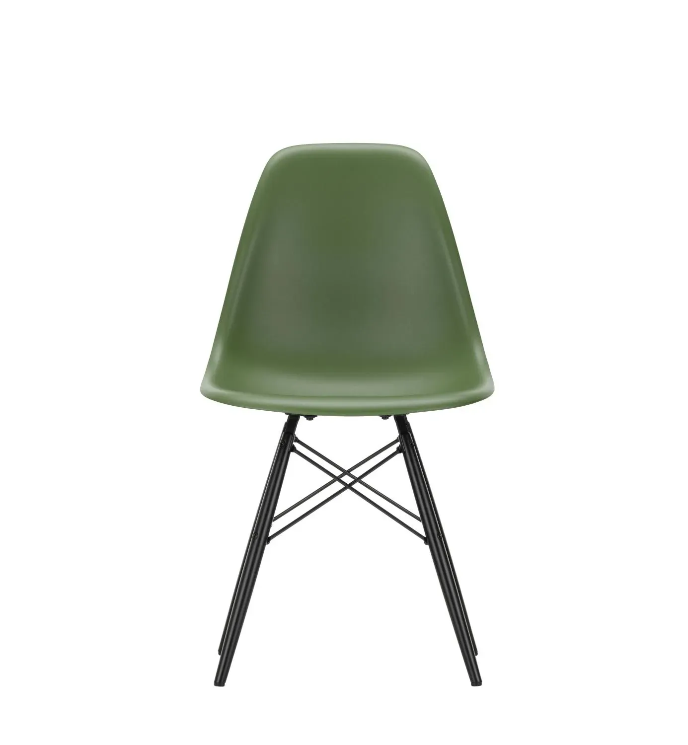 Illustration numéro 2 du produit Vitra DSW Eames Plastic Side Chair - érable noir - forest RE