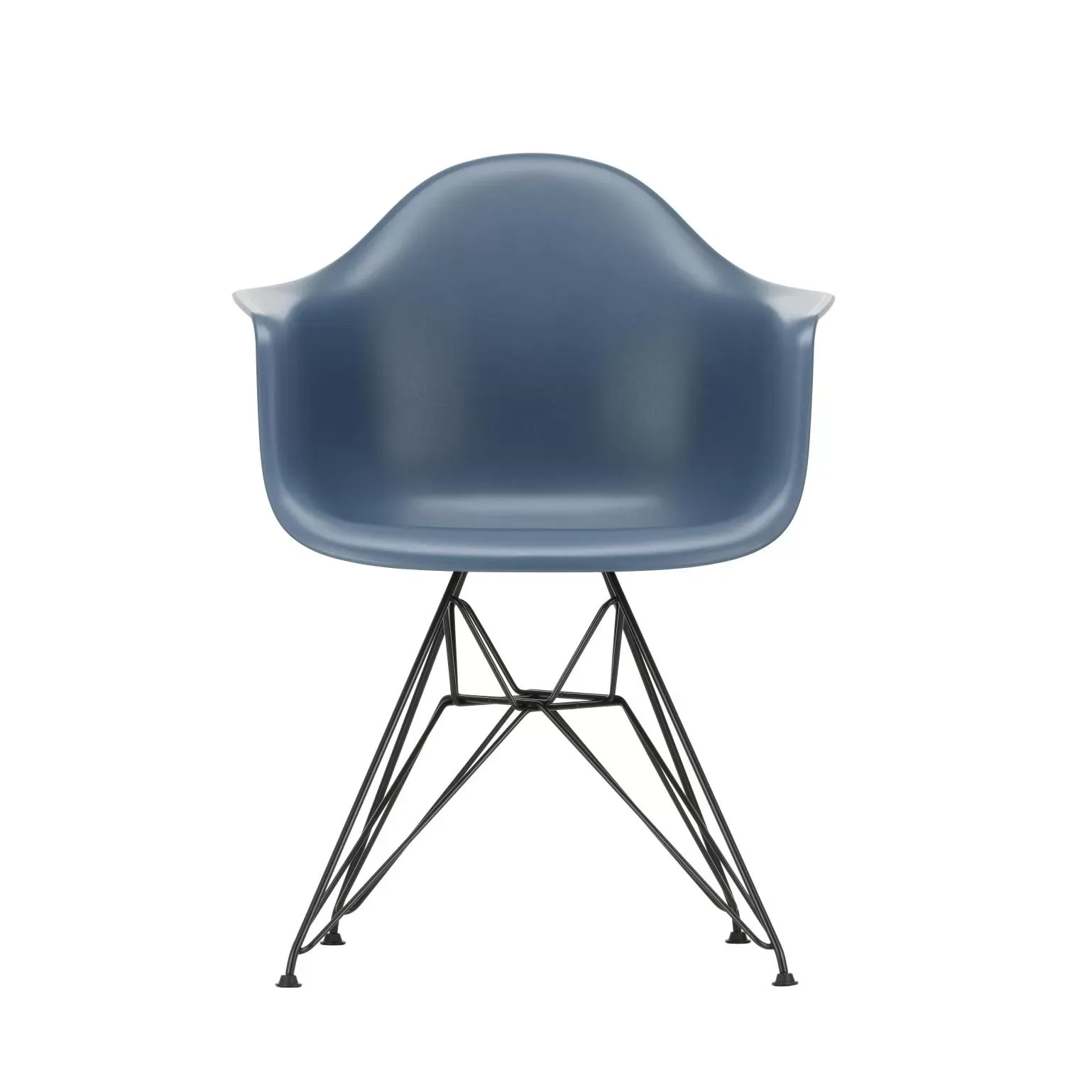 Illustration numéro 2 du produit Vitra DAR Eames Plastic Armchair - noir - bleu marin RE
