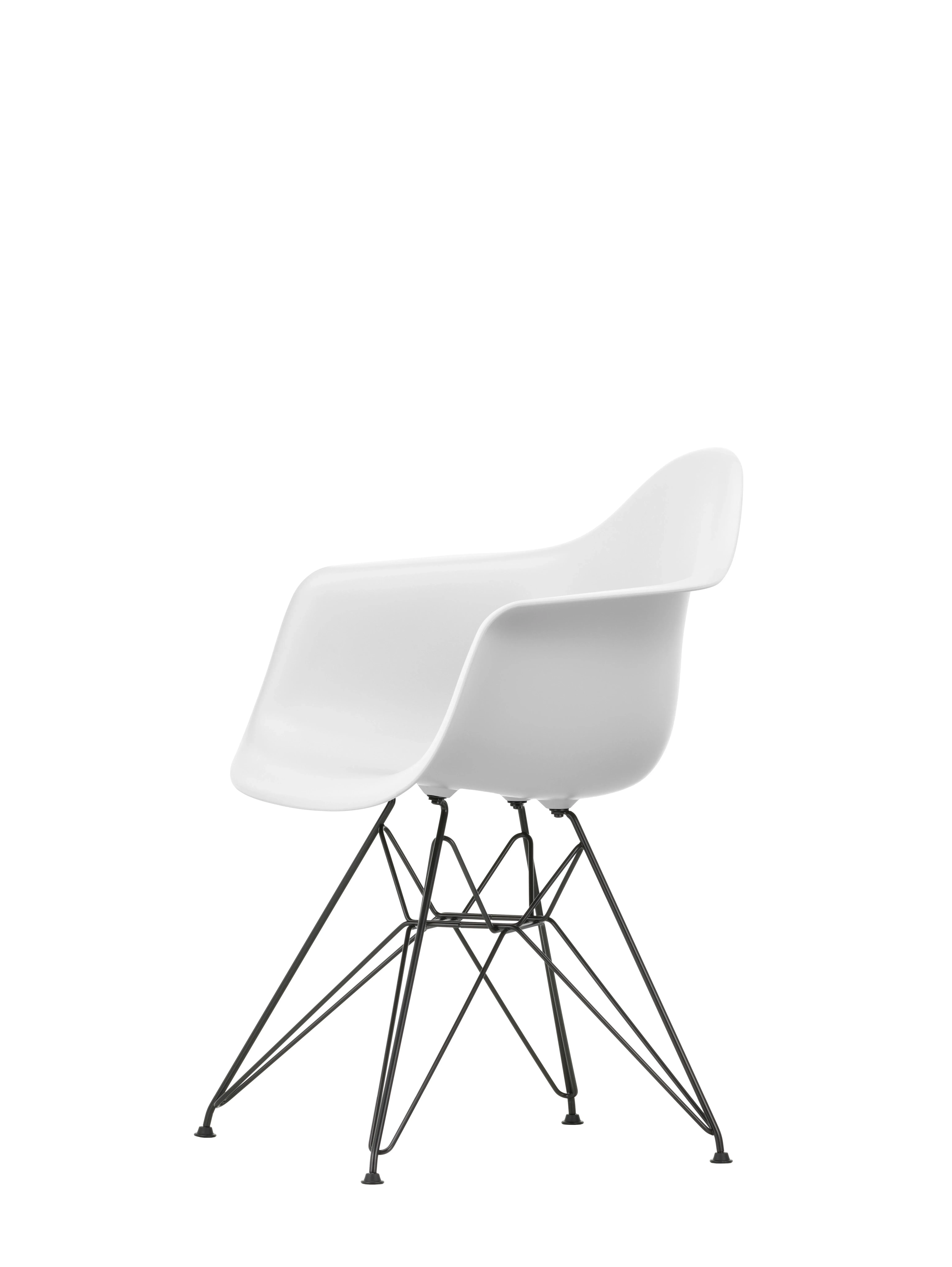 Illustration numéro 2 du produit Vitra DAR Eames Plastic Armchair - noir - coton blanc  RE