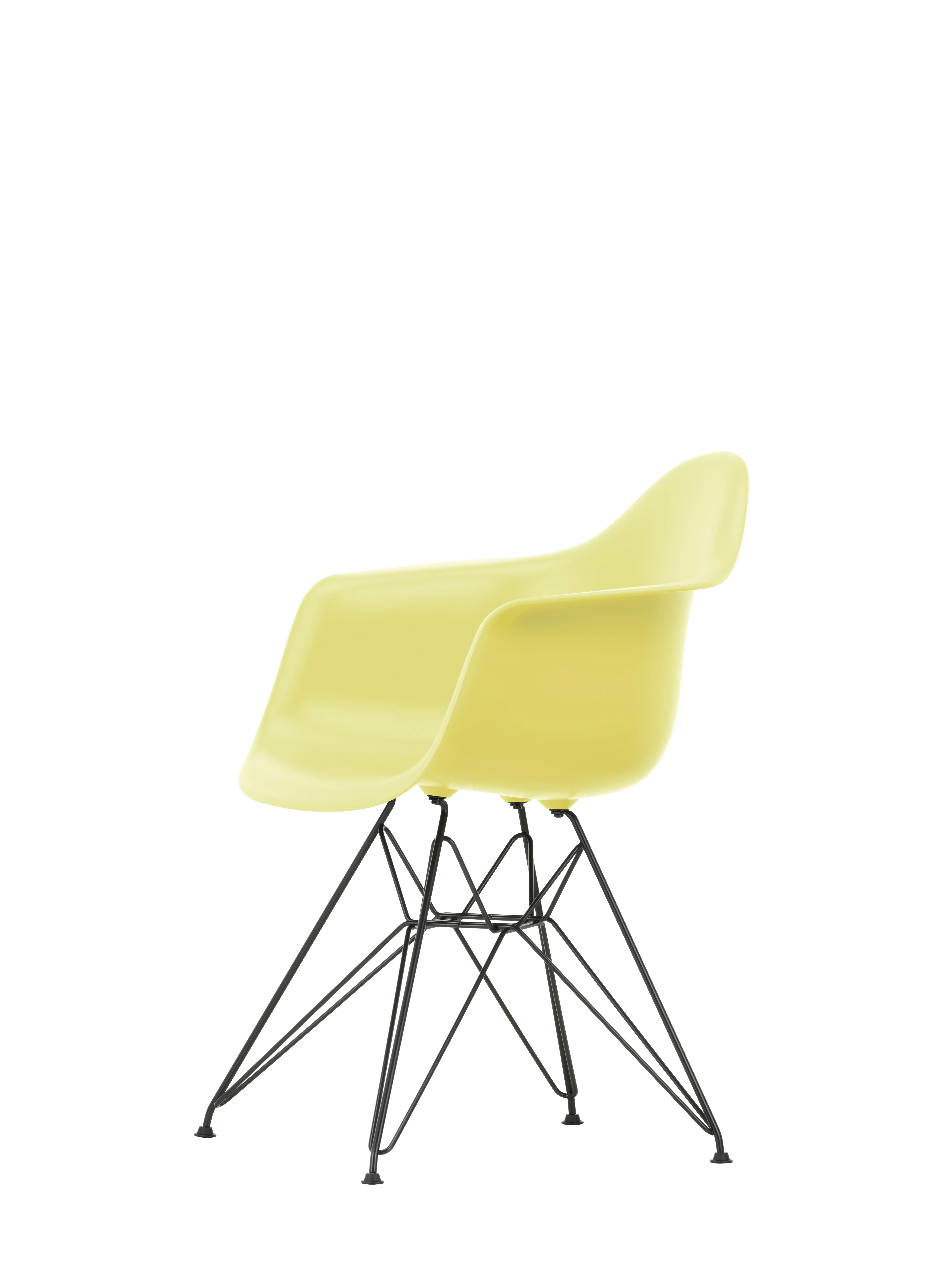 Illustration numéro 2 du produit Vitra DAR Eames Plastic Armchair - noir - citron RE