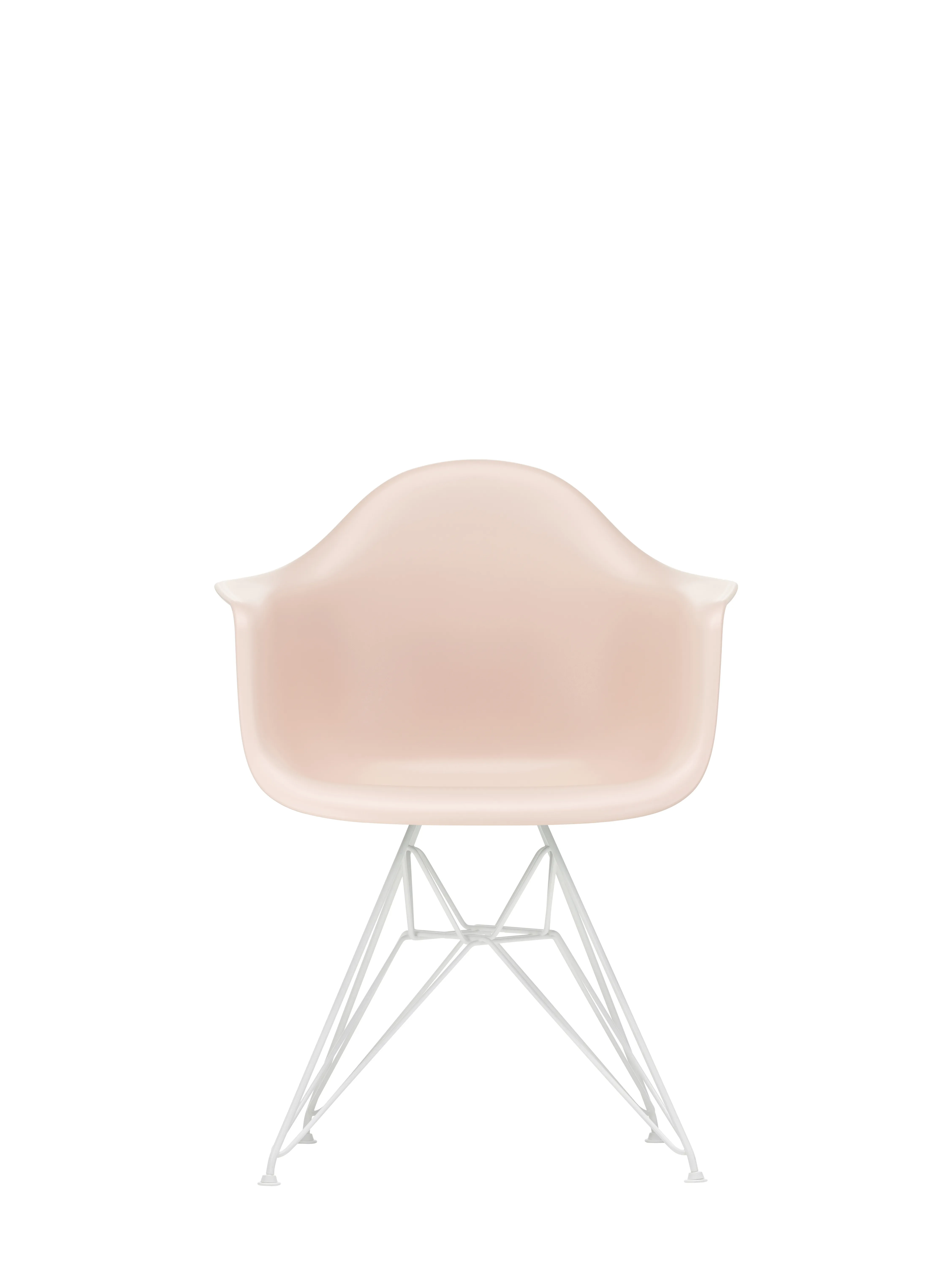 Illustration numéro 2 du produit Vitra DAR Eames Plastic Armchair - blanc - rose doux RE