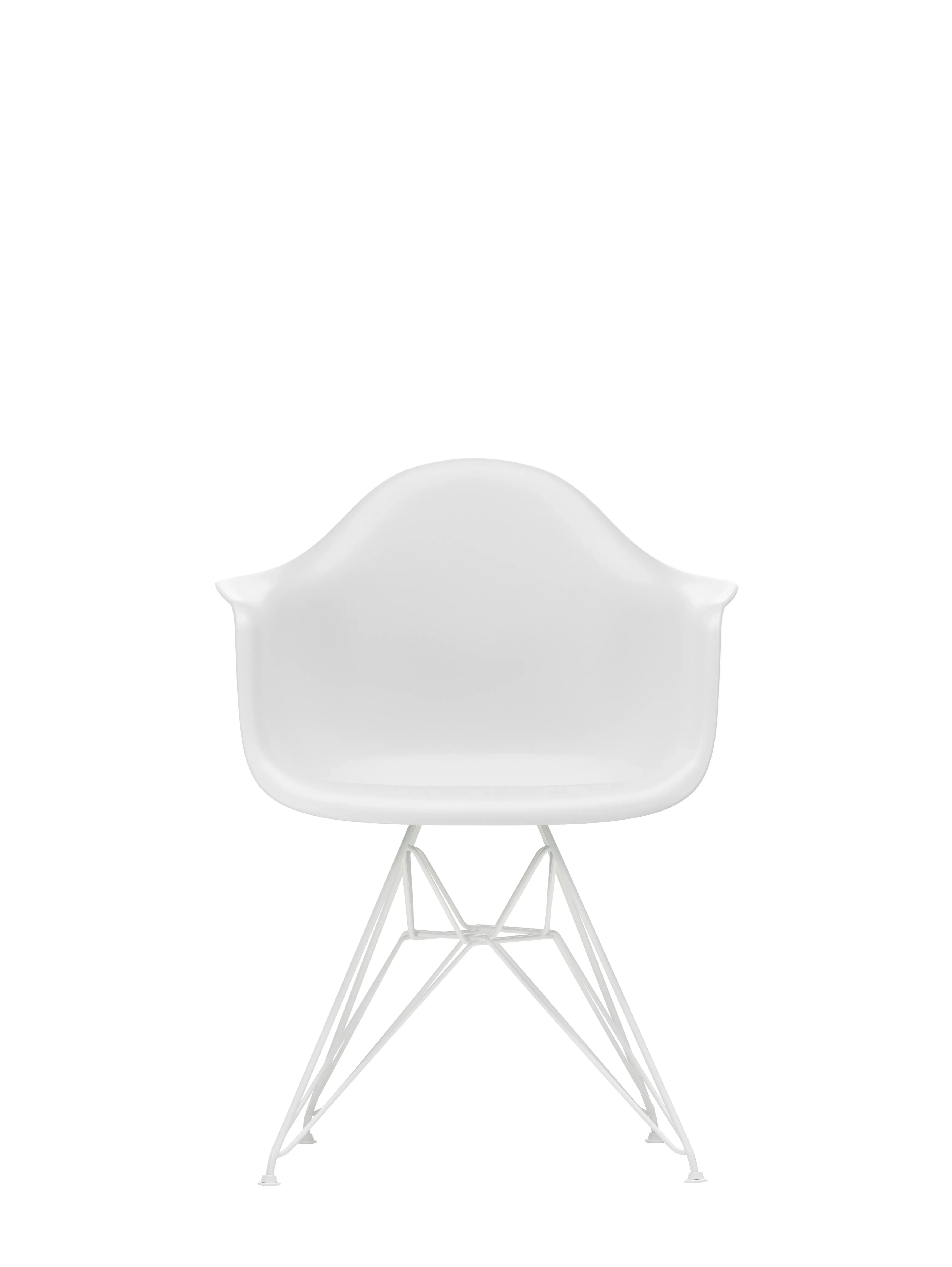 Illustration numéro 2 du produit Vitra DAR Eames Plastic Armchair - coton blanc  RE - blanc