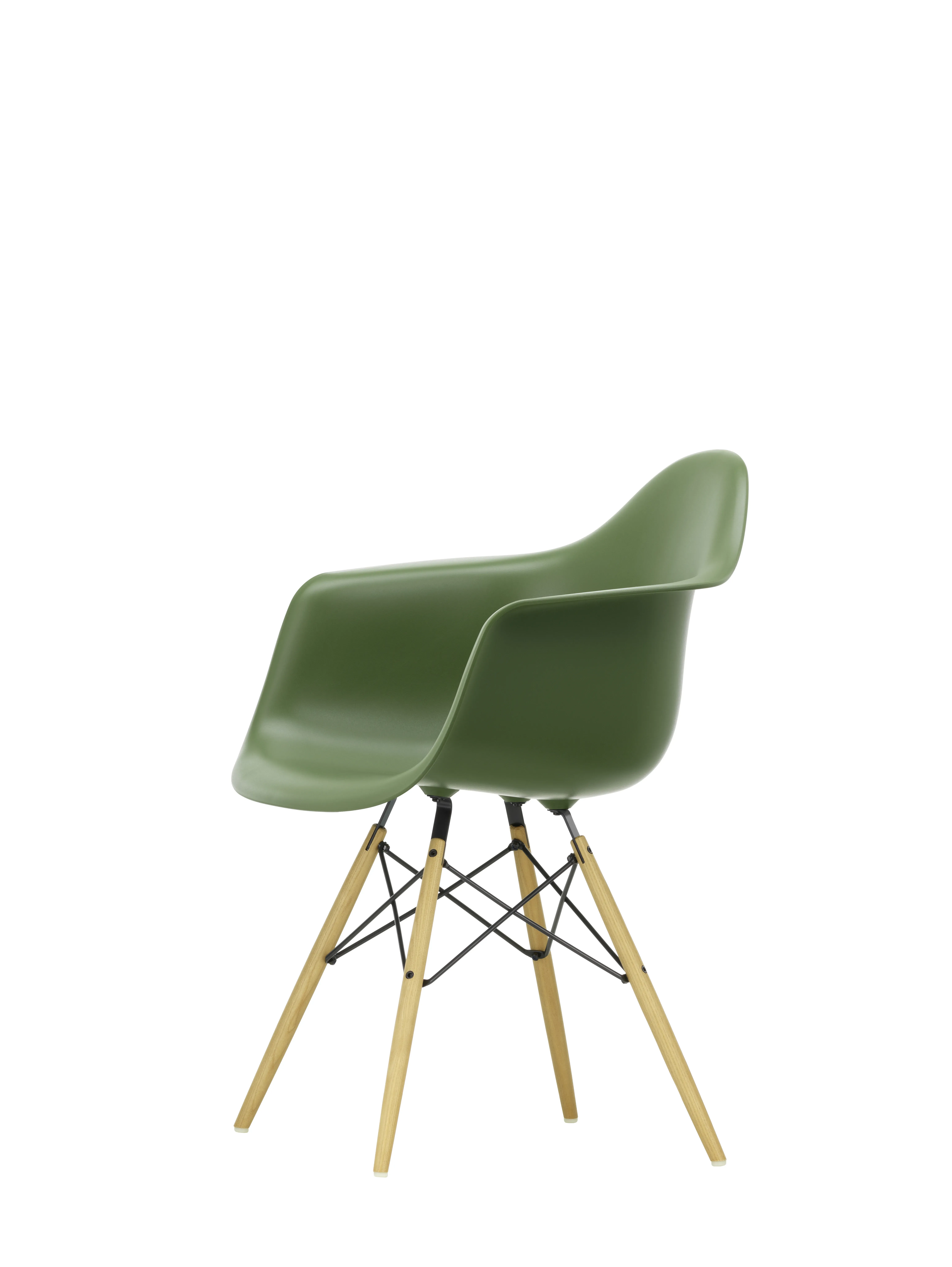 Illustration numéro 2 du produit Vitra DAW Eames Plastic Armchair - forest RE - Frêne couleur miel