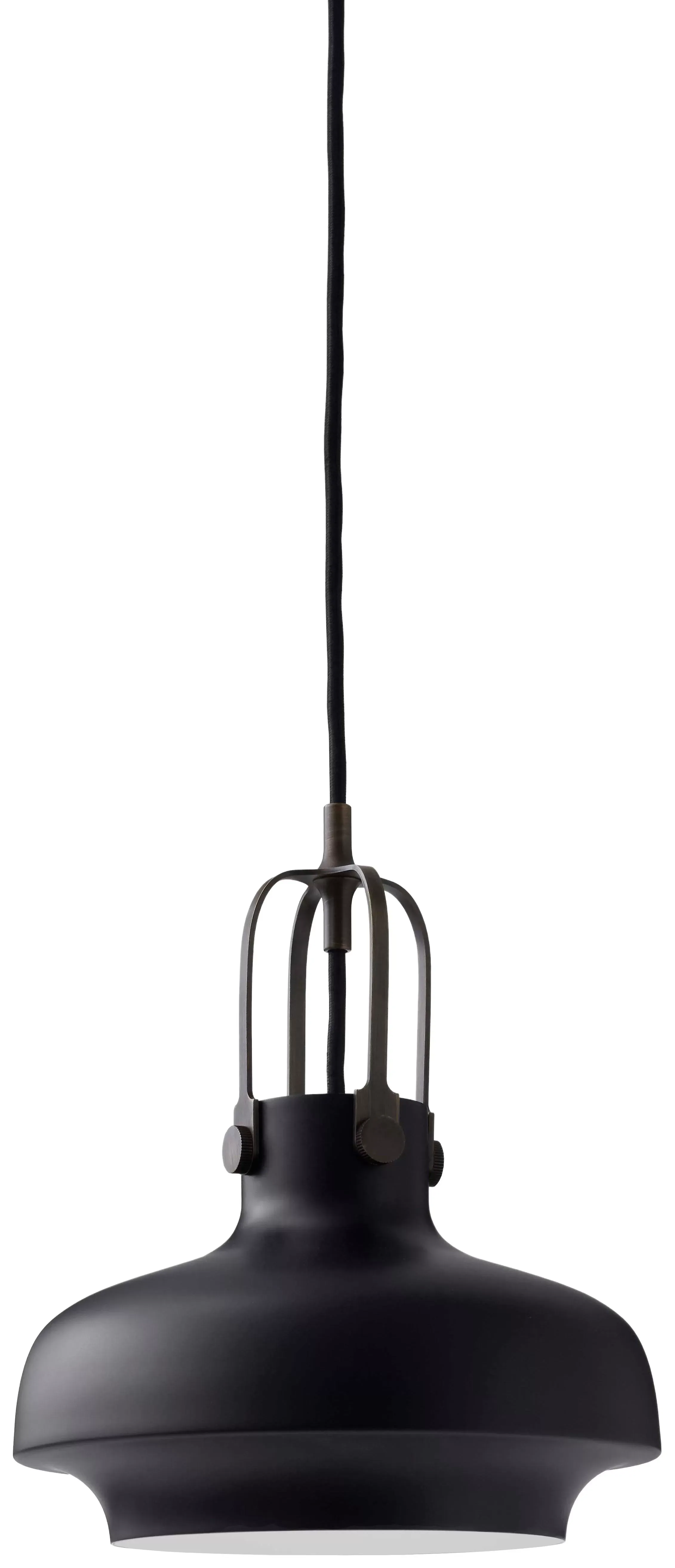 Illustration numéro 2 du produit &Tradition Suspension SC6 Copenhagen Pendant -  noir mat / laiton