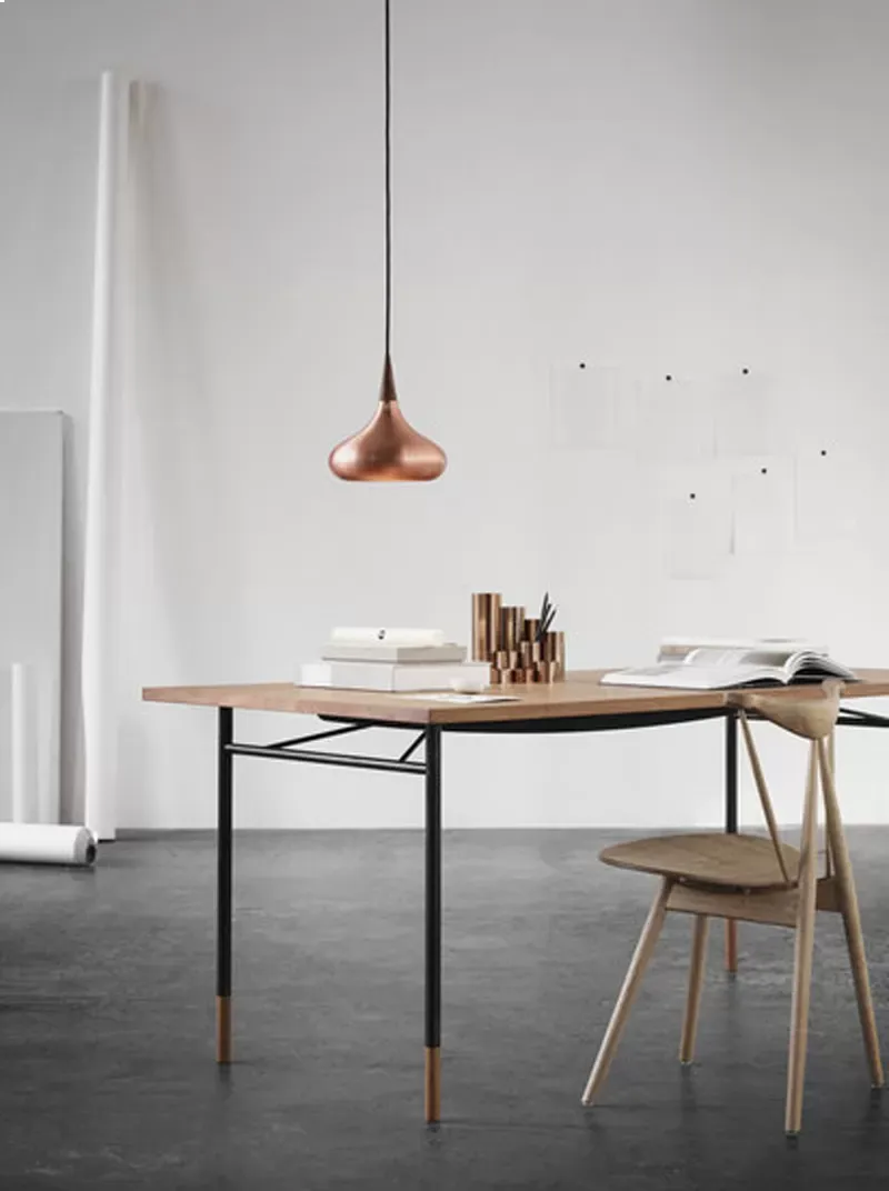 Illustration numéro 2 du produit Fritz Hansen Suspension Orient - cuivre - Ø 34 cm