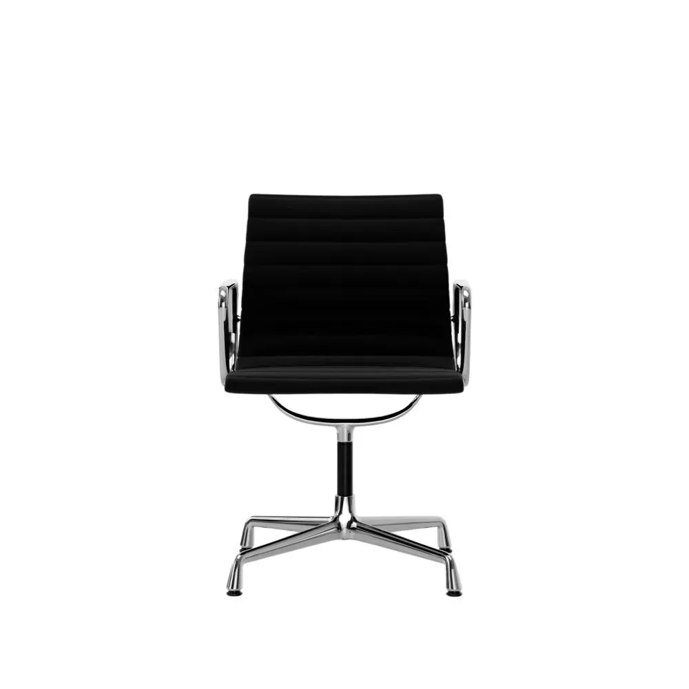 Illustration numéro 2 du produit Vitra Chaise en Aluminium - EA 104 - chromé - Hopsak - noir