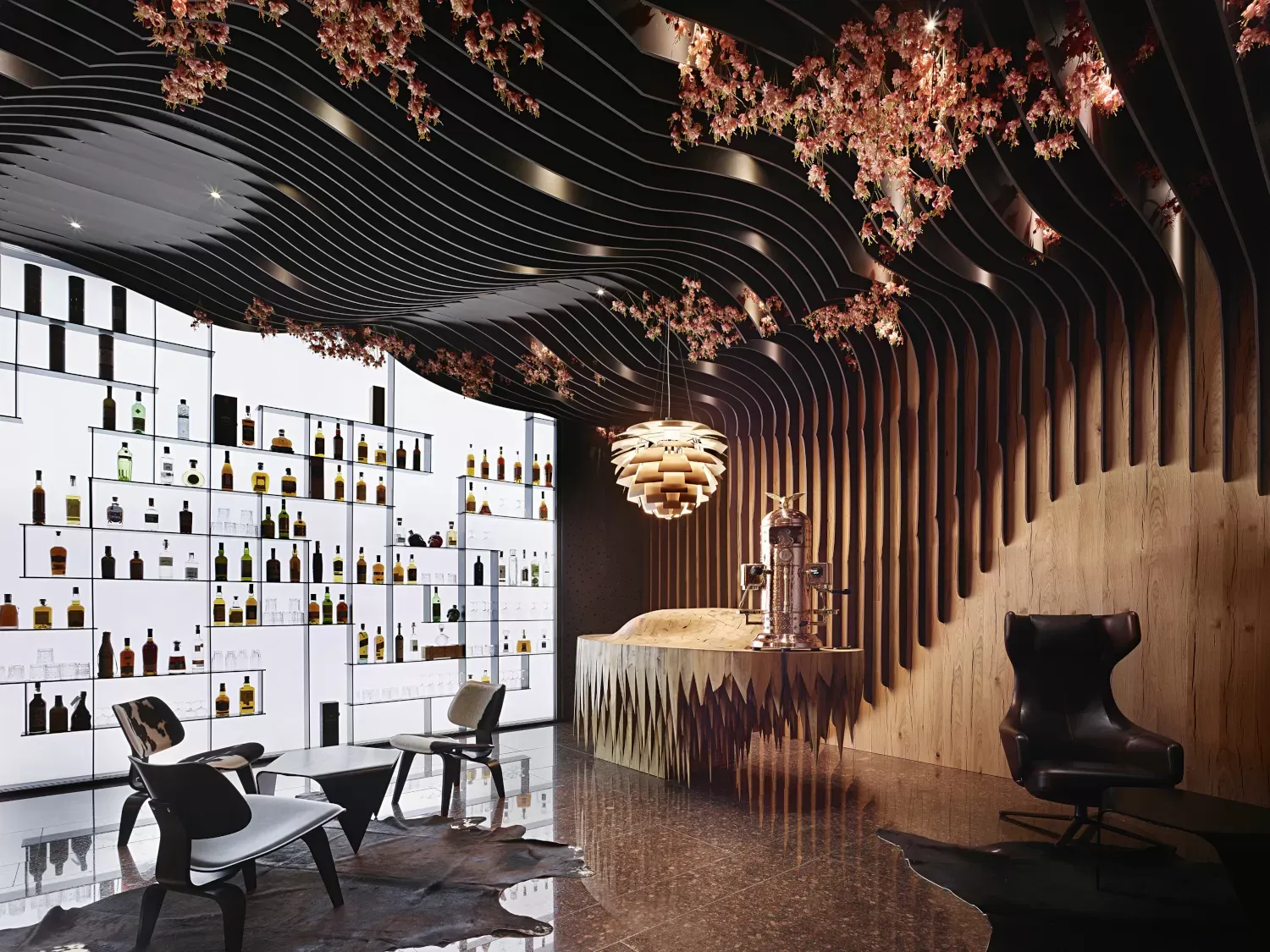 Illustration numéro 2 du produit Vitra Plywood Group LCW Calf's Skin - frêne noir