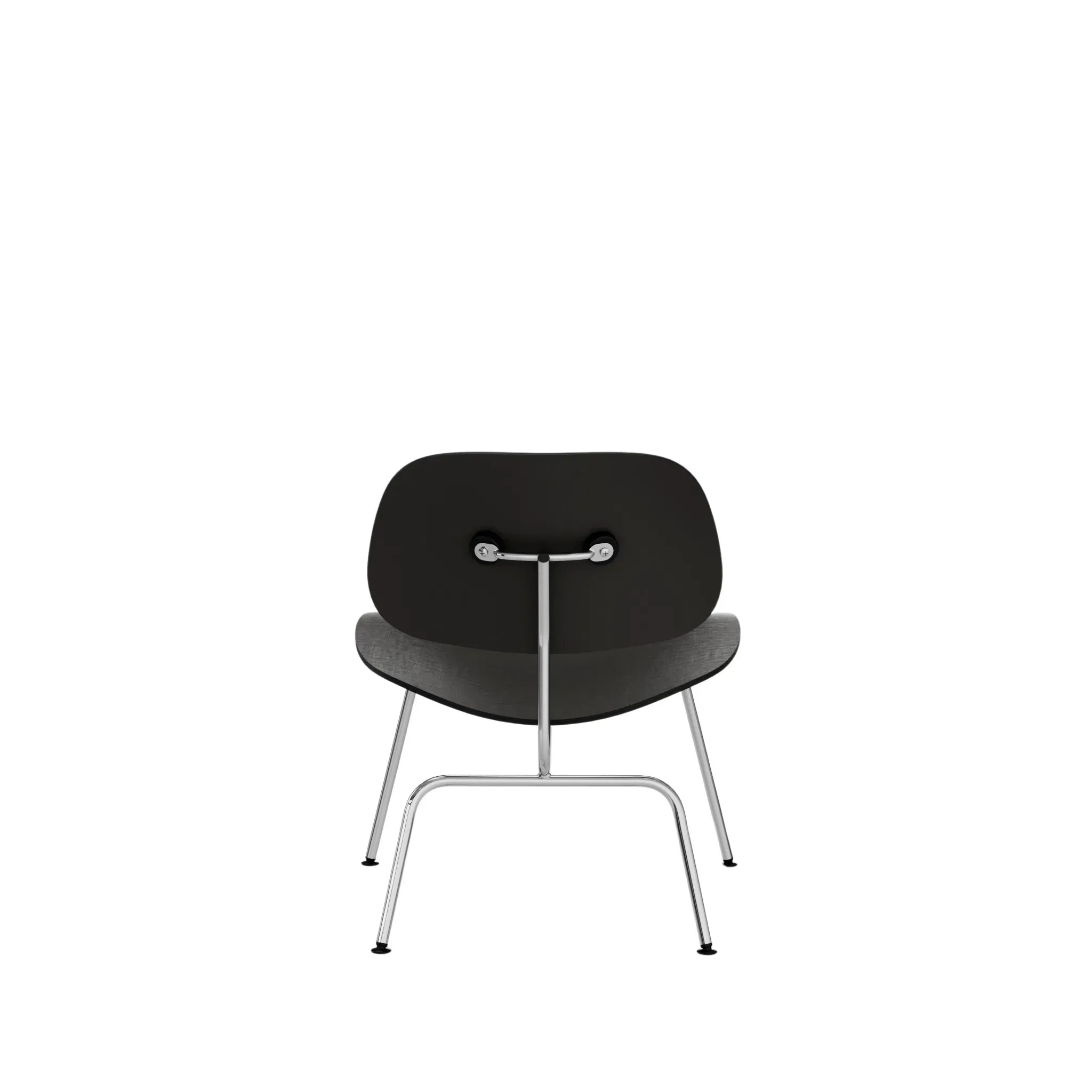 Illustration numéro 2 du produit Vitra Chaise Plywood Group LCM - frêne noir - chrome brillant