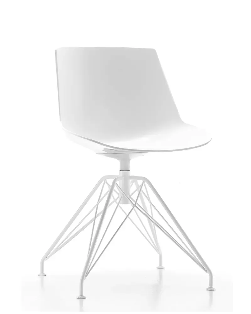 Illustration numéro 2 du produit MDF Italia Chaise pivotante LEM - blanc