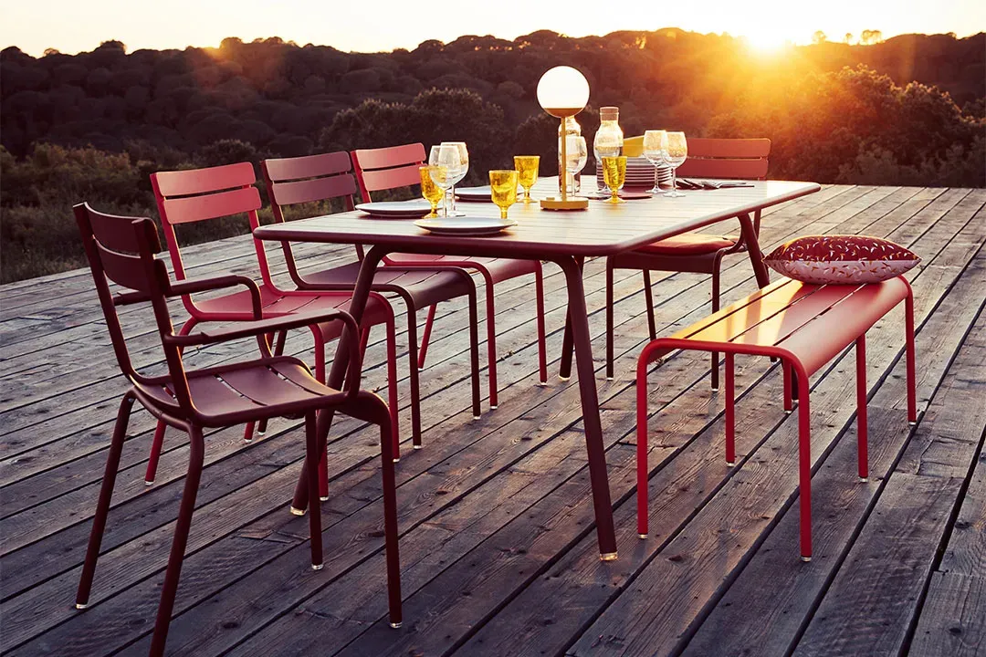 Illustration numéro 2 du produit Fermob Table LUXEMBOURG - 20 ocre rouge - 207 x 100 cm