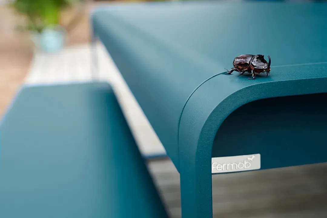 Illustration numéro 2 du produit Fermob Table BELLEVIE - 21 bleu acapulco - 196 x 92 cm