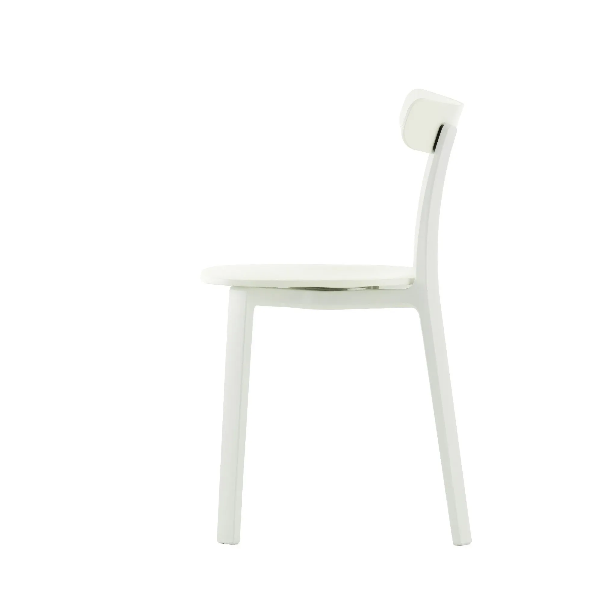 Illustration numéro 2 du produit Vitra All Plastic Chair - blanc - deux teintes
