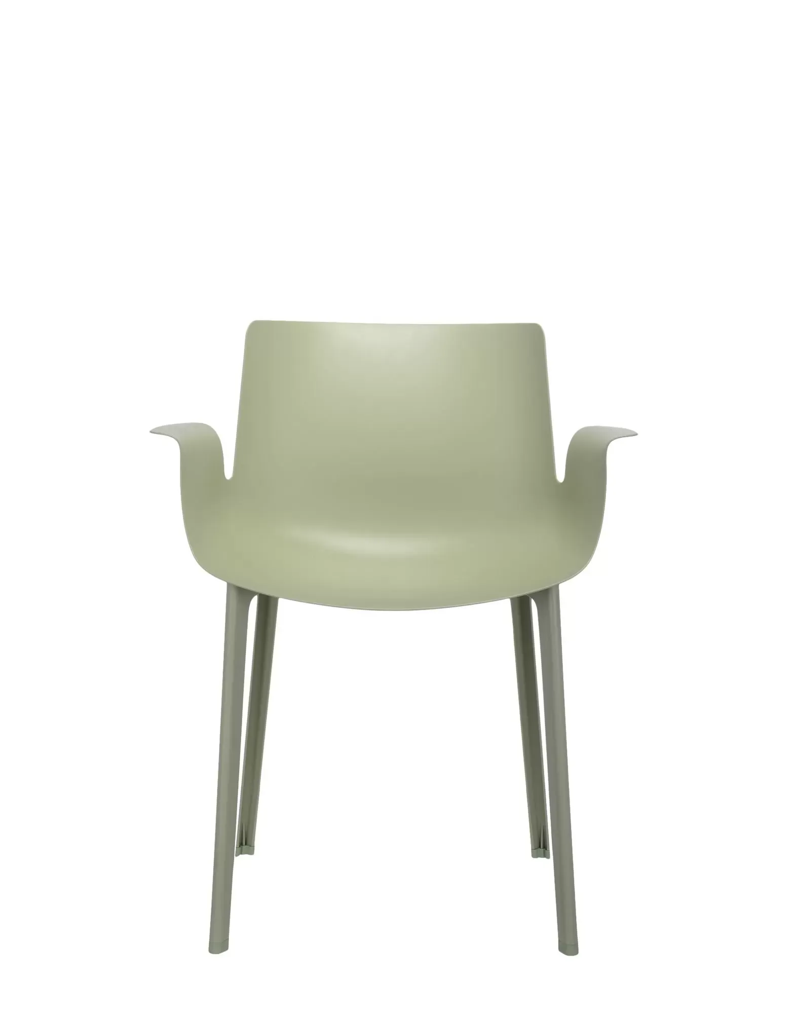 Illustration numéro 2 du produit Kartell Chaise Piuma - vert sauge