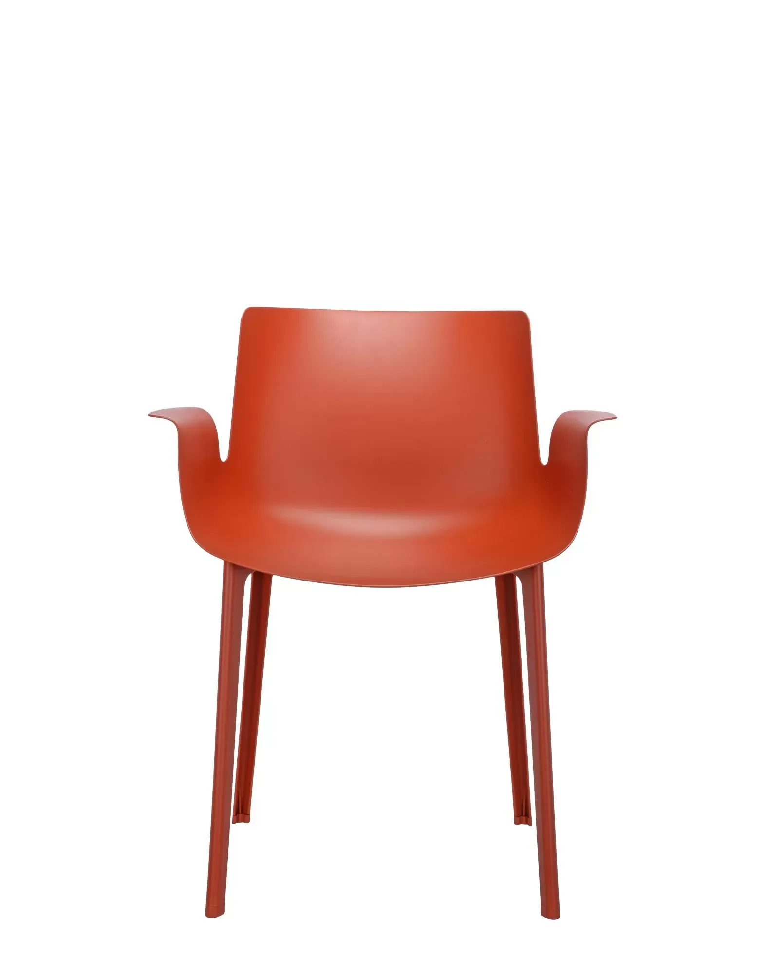 Illustration numéro 2 du produit Kartell Chaise Piuma - orange rouille