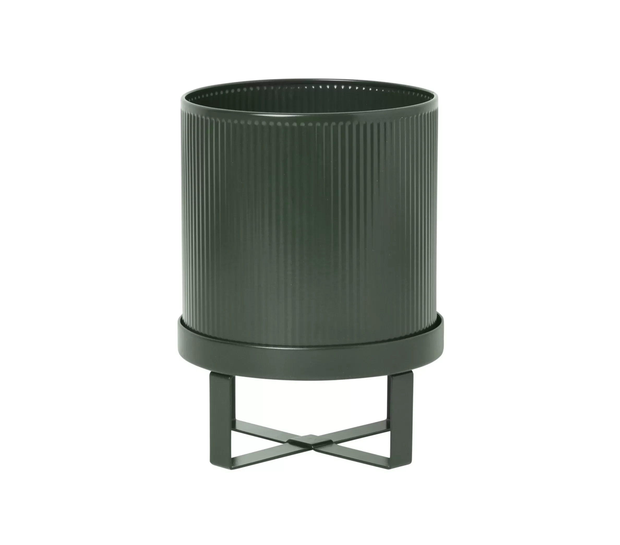 Illustration numéro 2 du produit Ferm Living Pot de fleurs Bau  - L - vert foncé