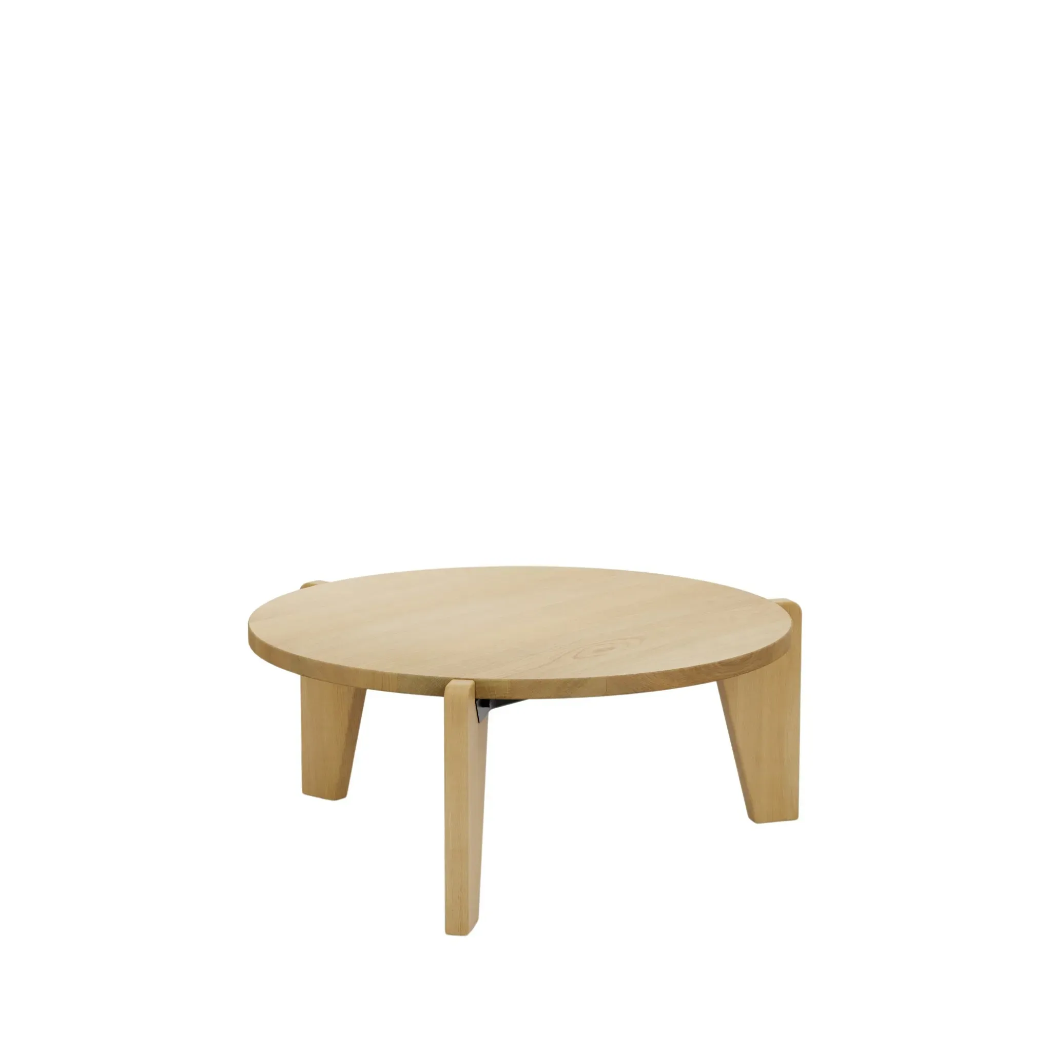 Illustration numéro 2 du produit Vitra Table basse Guérdion Bas  - Chêne massif nature huilé