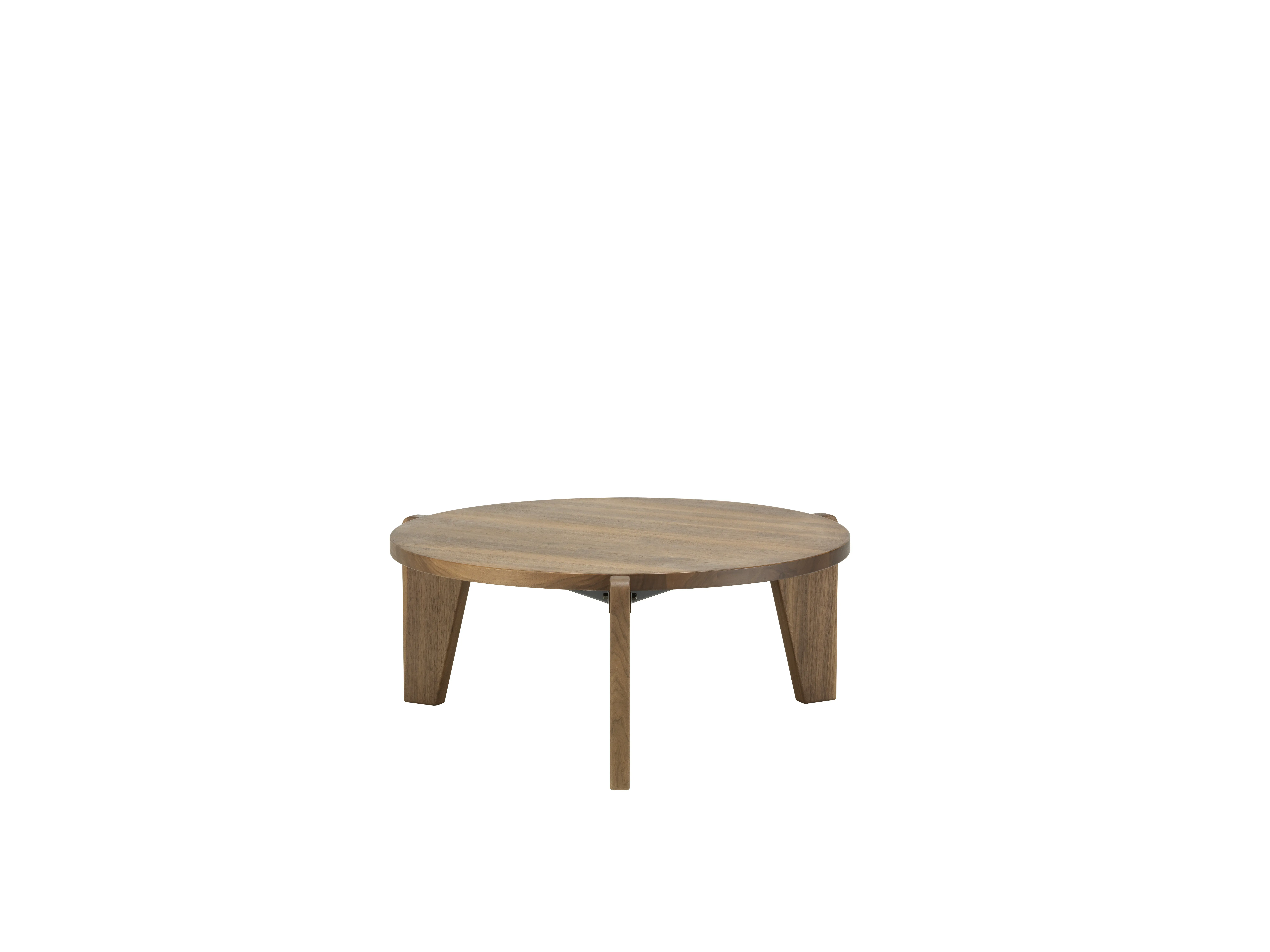 Illustration numéro 2 du produit Vitra Table basse Guérdion Bas  - Noyer américain massif, huilé