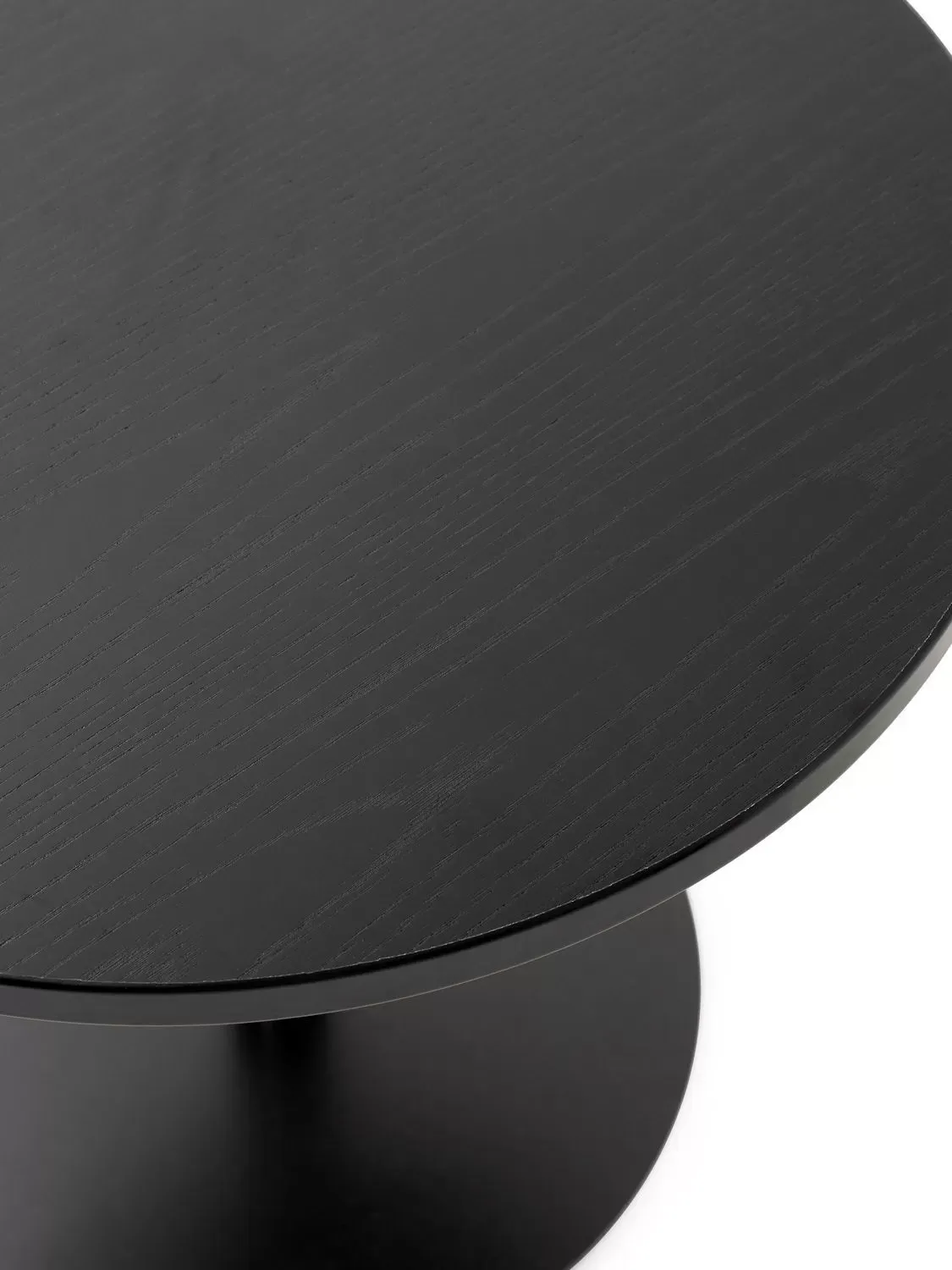 Illustration numéro 2 du produit Audo Table Harbour Column Counter/Bar Ø80cm - Chêne plaqué peint - 92,7cm