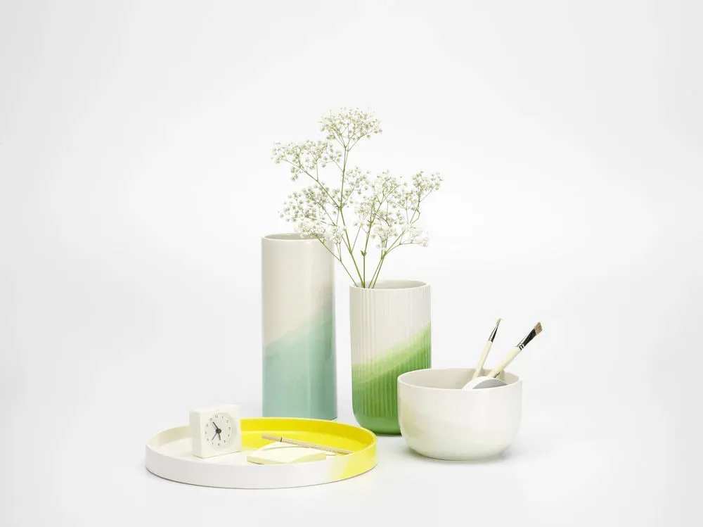 Illustration numéro 2 du produit Vitra Plateau Herringbone - jaune