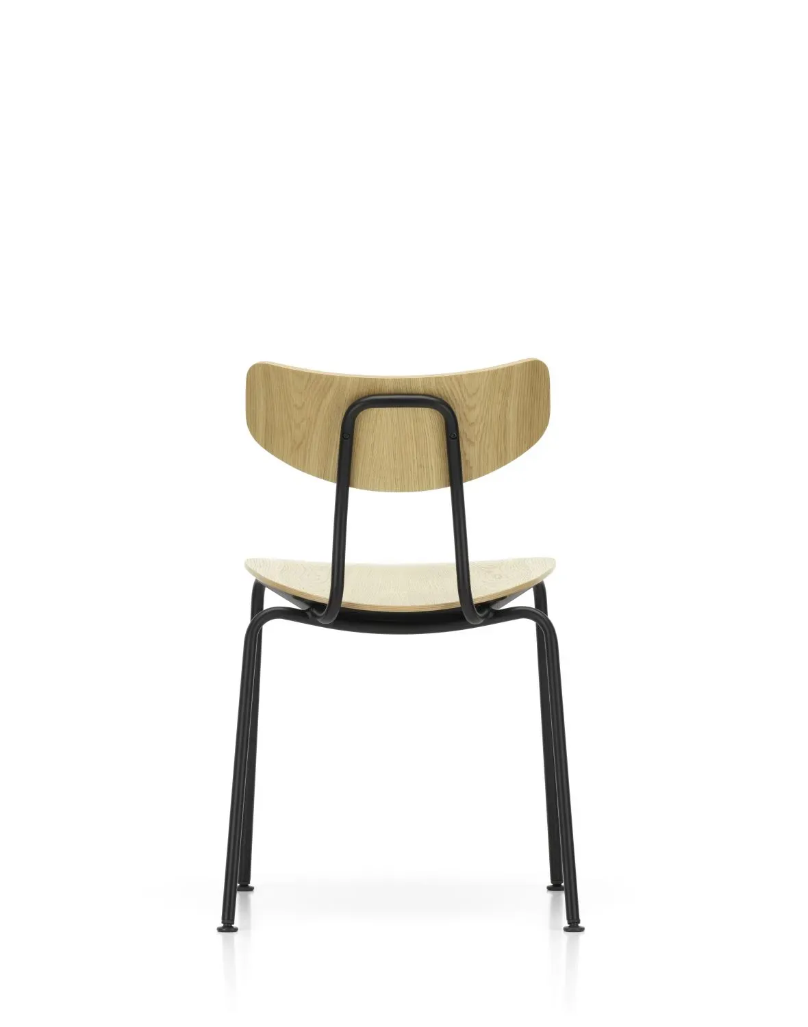 Illustration numéro 2 du produit Vitra Chaise Moca - chêne nature - noir