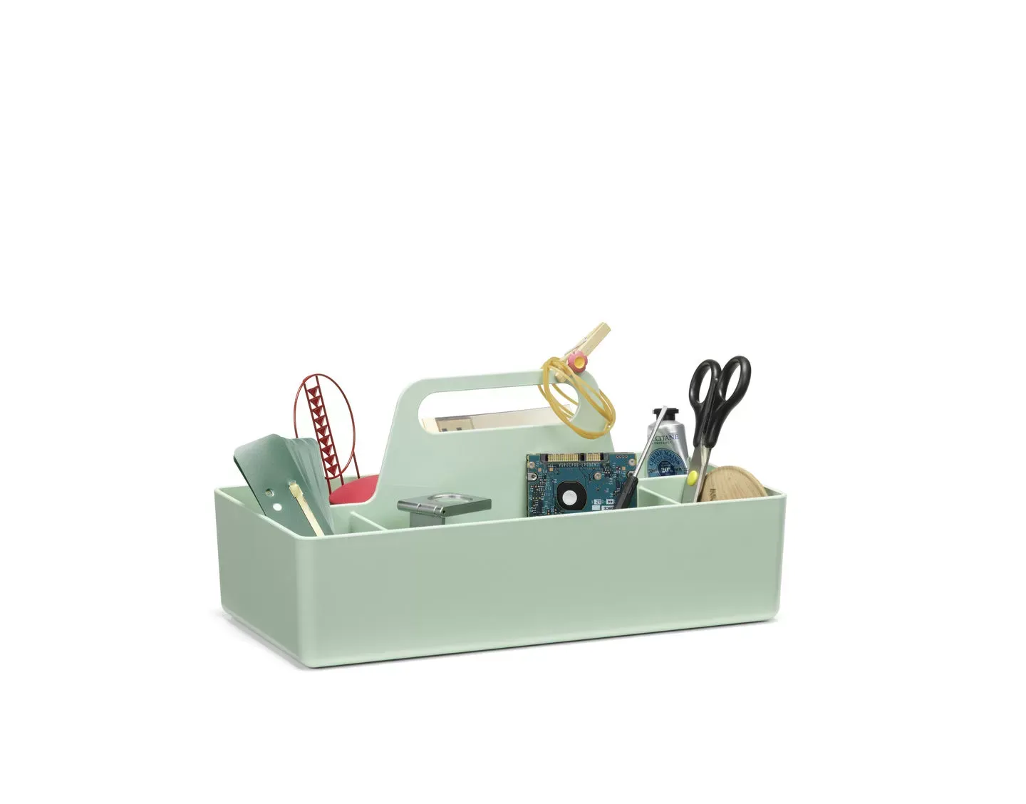 Illustration numéro 2 du produit Vitra Boîte de rangement Toolbox RE - vert menthe RE